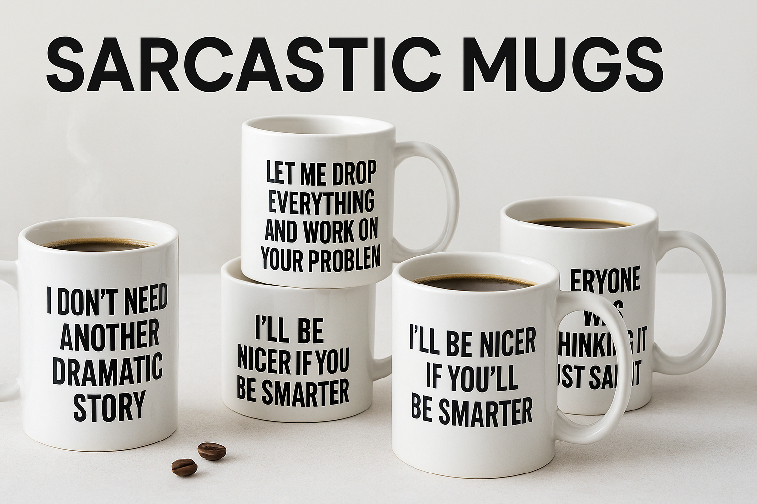 🖤 Sip Happens: The Sarcastic Mug Collection ☕