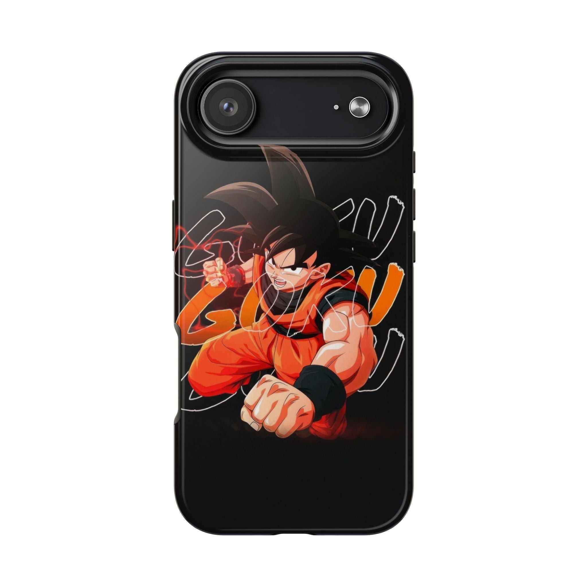 Anime Tough Phone Cases, Goku Strength Case, Durable Phone Cover, Gaming Phone Accessory, Cartoon Phone Case, Gift for Fans