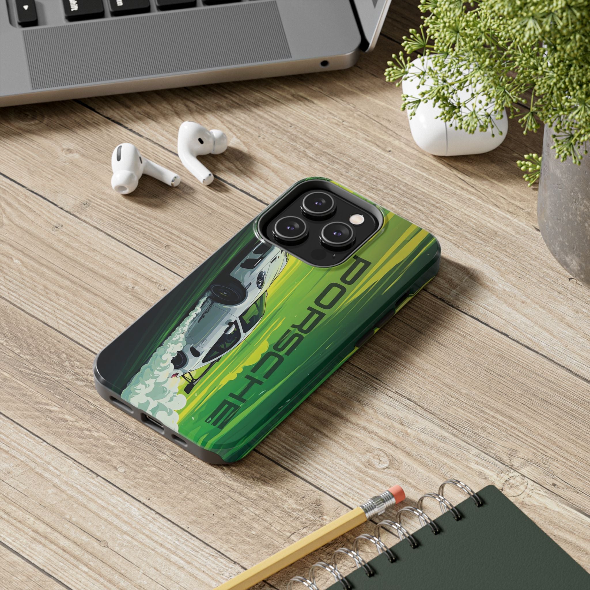 Porsche Tough Phone Cases, Luxury Car Accessories, Durable Phone Cover, Auto Enthusiast Gift, Sports Car Merchandise