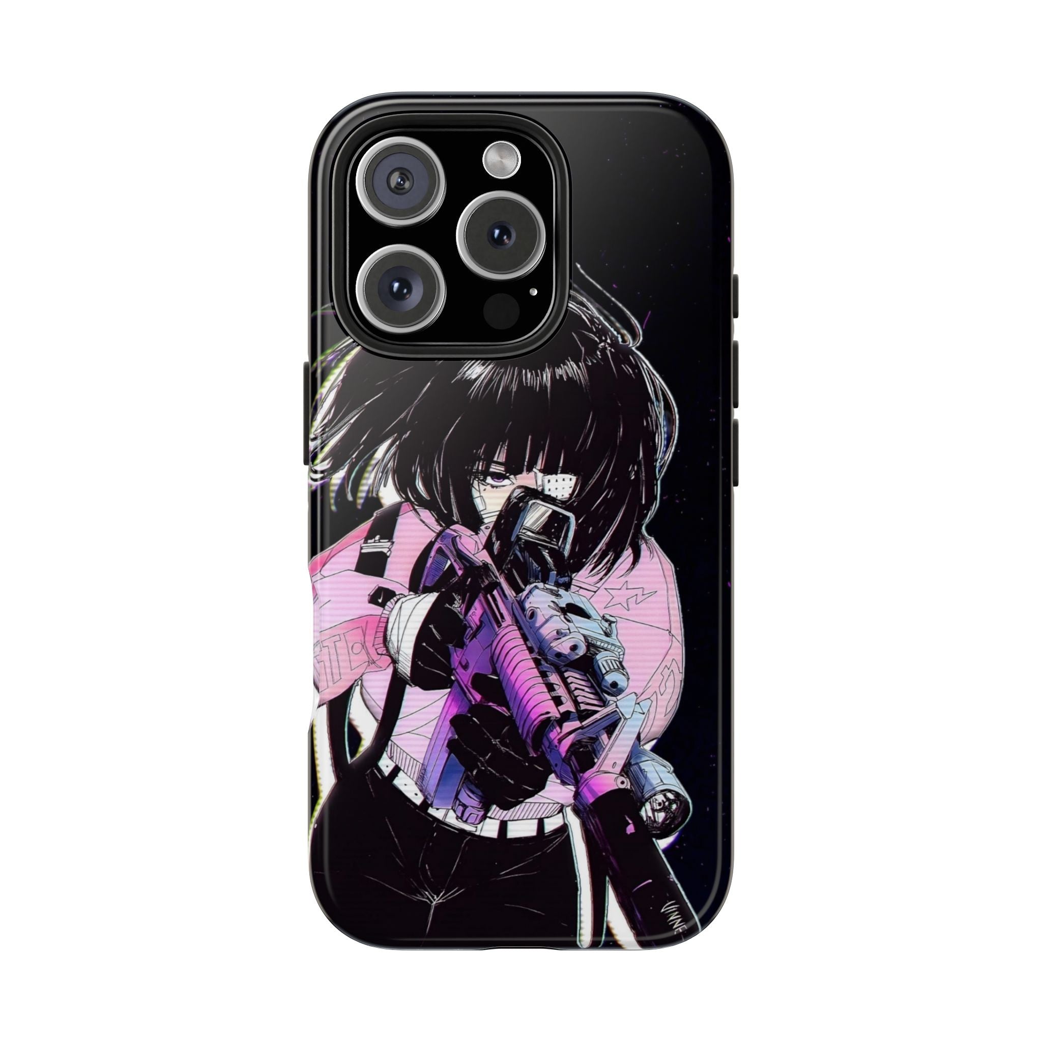 Anime-Style Tough Phone Cases with Edgy Designs, Perfect for Gamers, Cyberpunk Lovers, Gifts for Birthdays, Holidays, and Cosplay