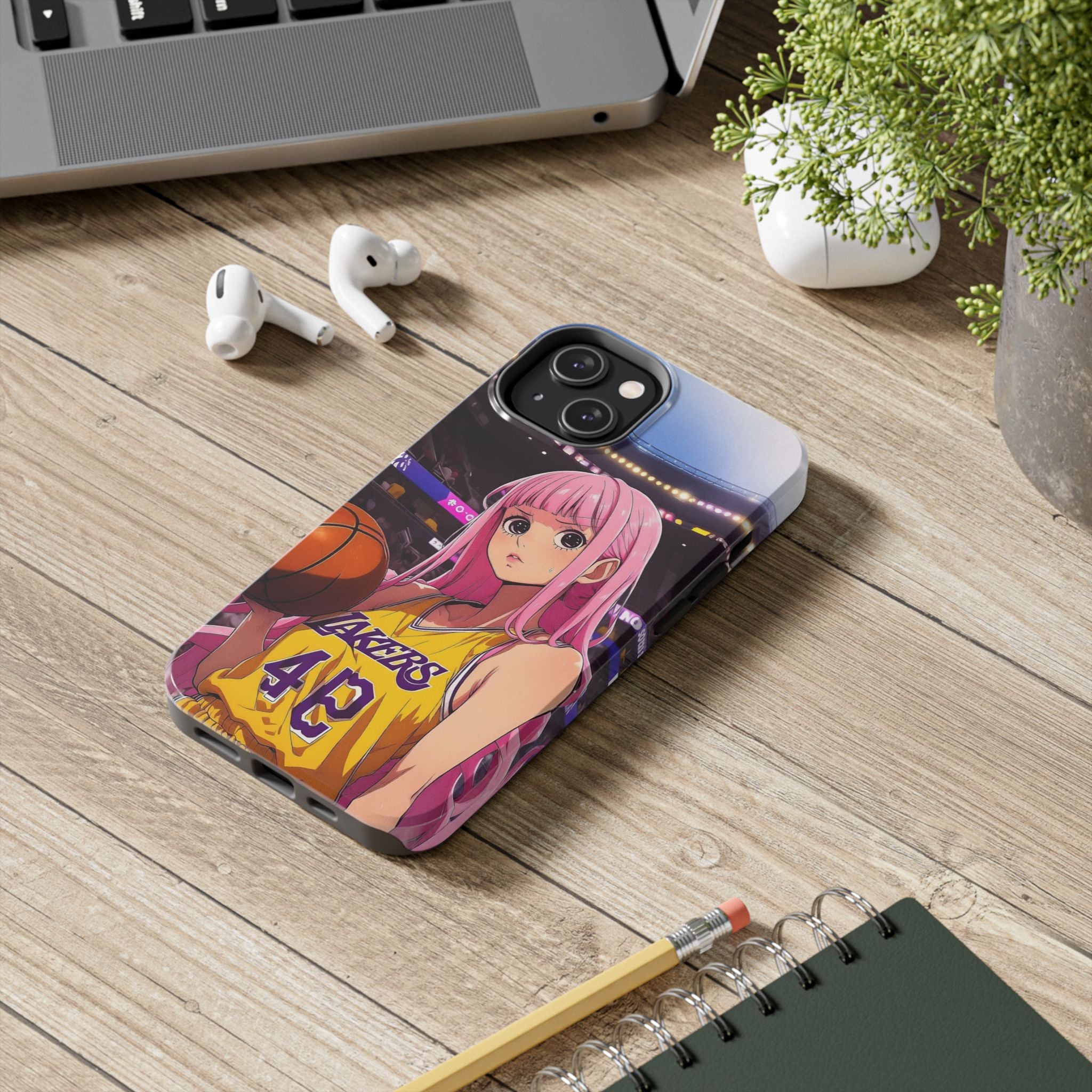 Sporty Anime Phone Cases - Tough Protection, Unique Basketball Design, Gift for Fans, Durable Soft Case, Perfect for Sports Lovers