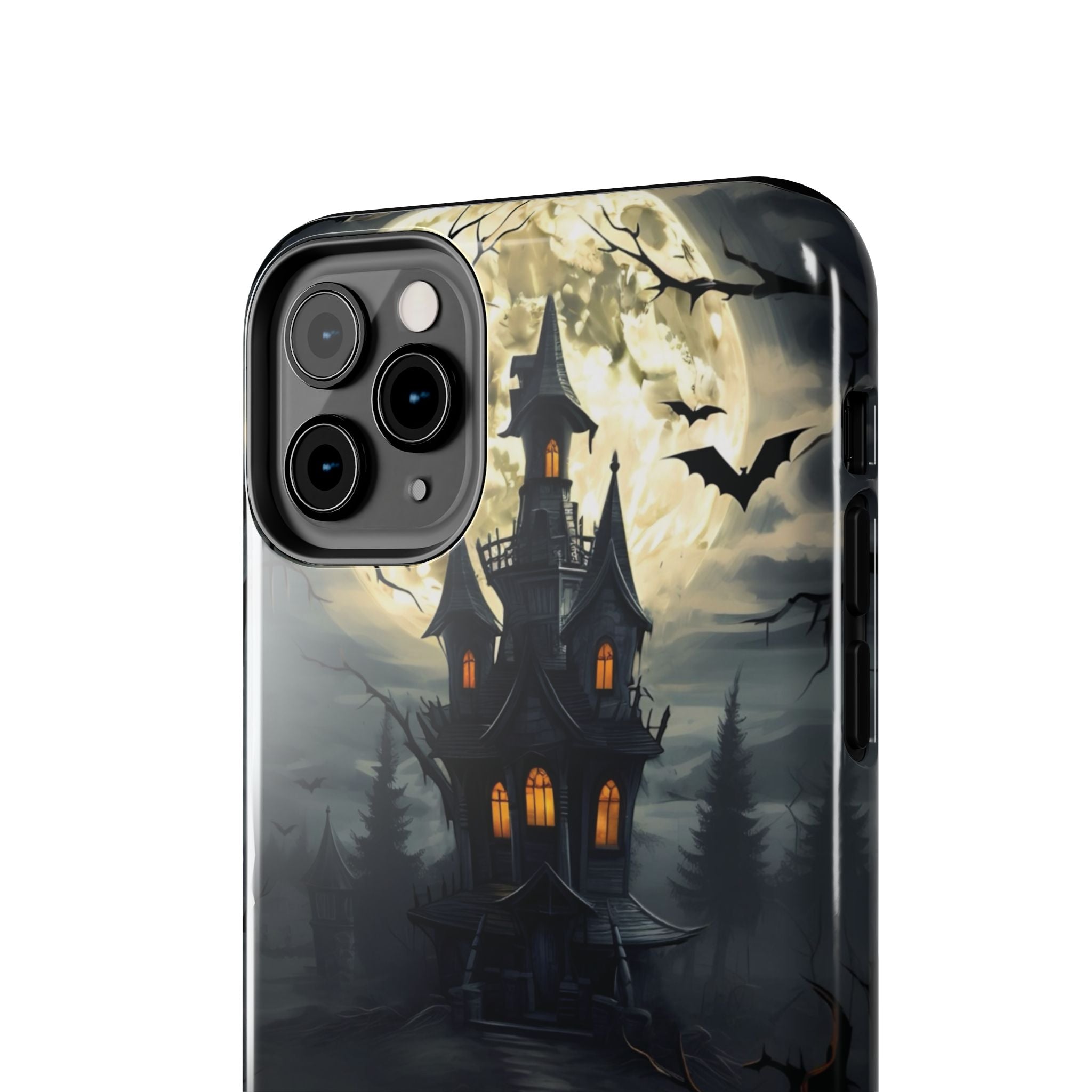 Halloween Haunted House Phone Cases, Tough Cases for Spooky Vibes, Gifts for Halloween Lovers, Ghostly Decor, Fall Accessories