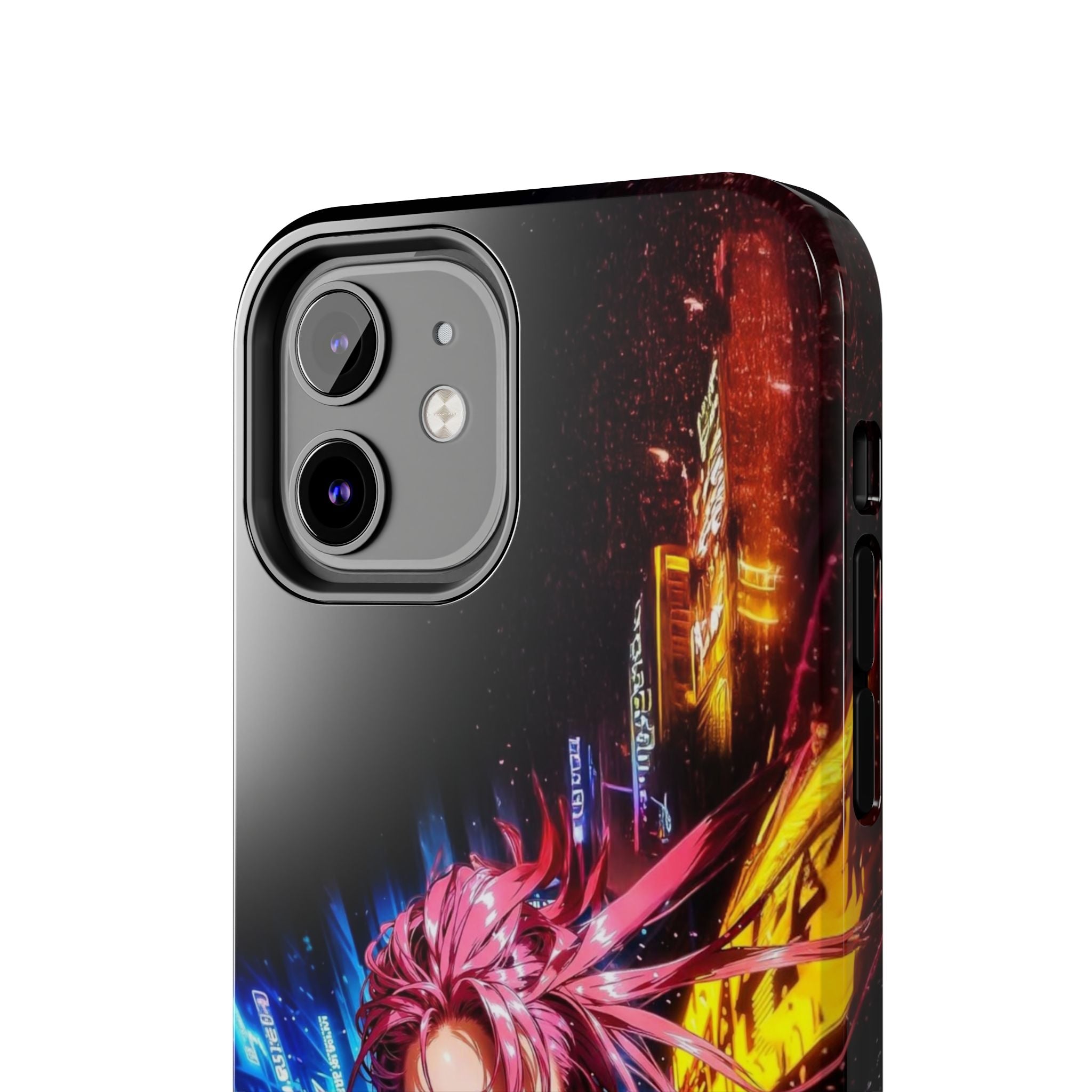 Vibrant Art Phone Case, Tough Phone Cases, Anime Phone Cover, Stylish Phone Protector, Unique Gift for Gamers, Colorful Accessory