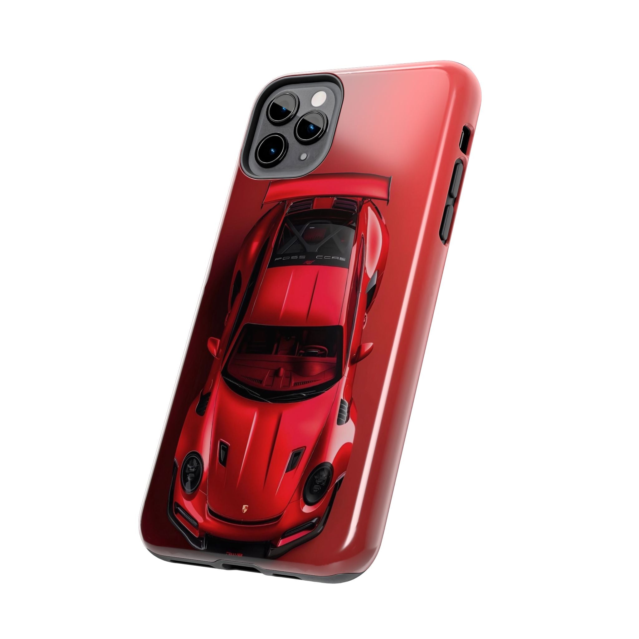 Sleek Sports Car Phone Cases for Automotive Enthusiasts, Durable Phone Covers, Car Lover Gifts, Stylish Tech Accessories, Red Racing Design
