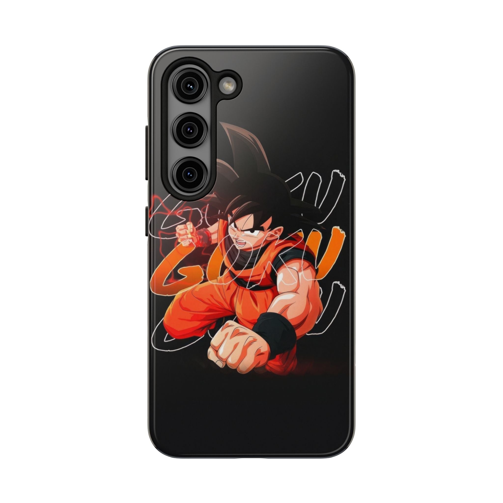 Anime Tough Phone Cases, Goku Strength Case, Durable Phone Cover, Gaming Phone Accessory, Cartoon Phone Case, Gift for Fans