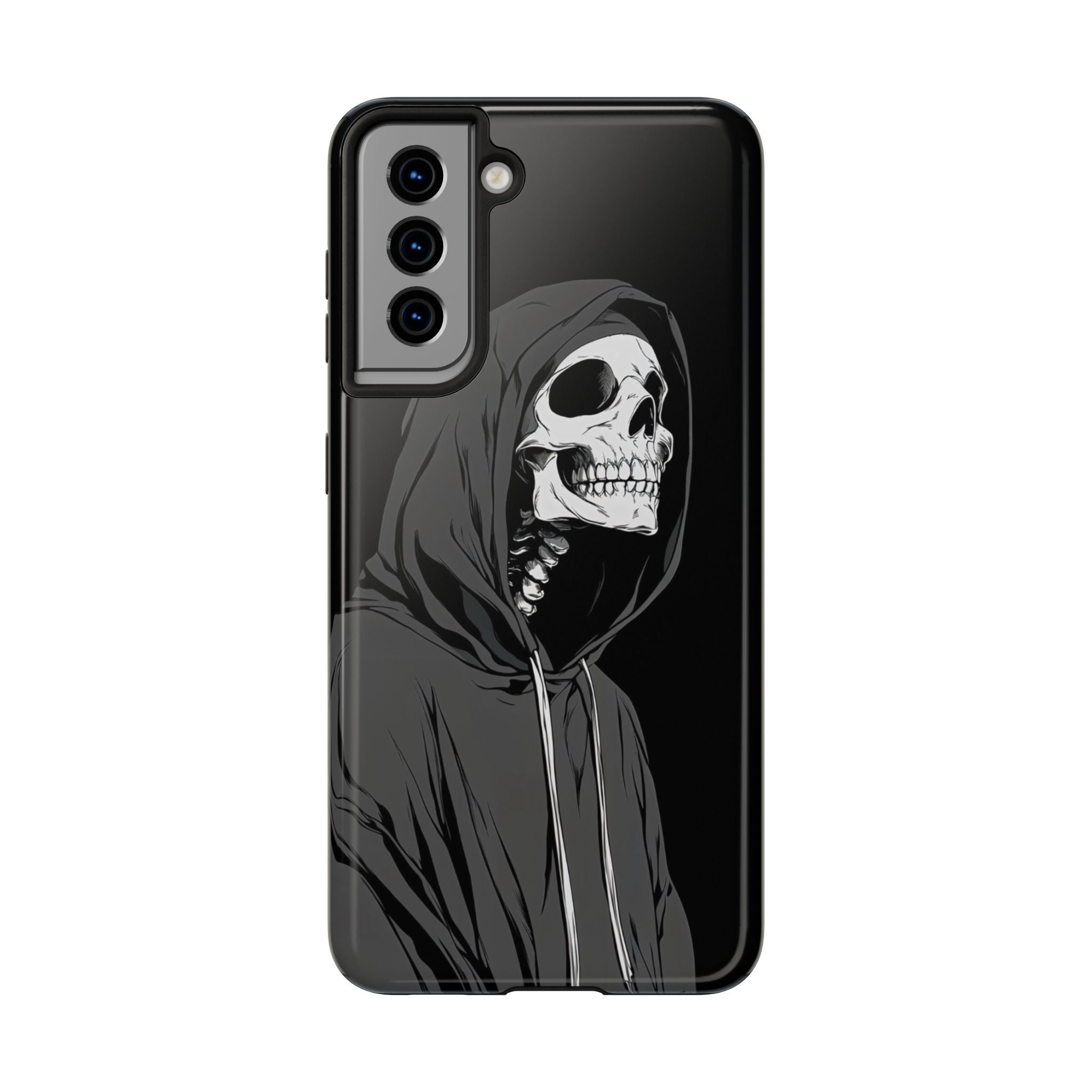 Edgy Skull Phone Cases, Protective Phone Cover, Goth Aesthetic, Halloween Decor, Unique Gift