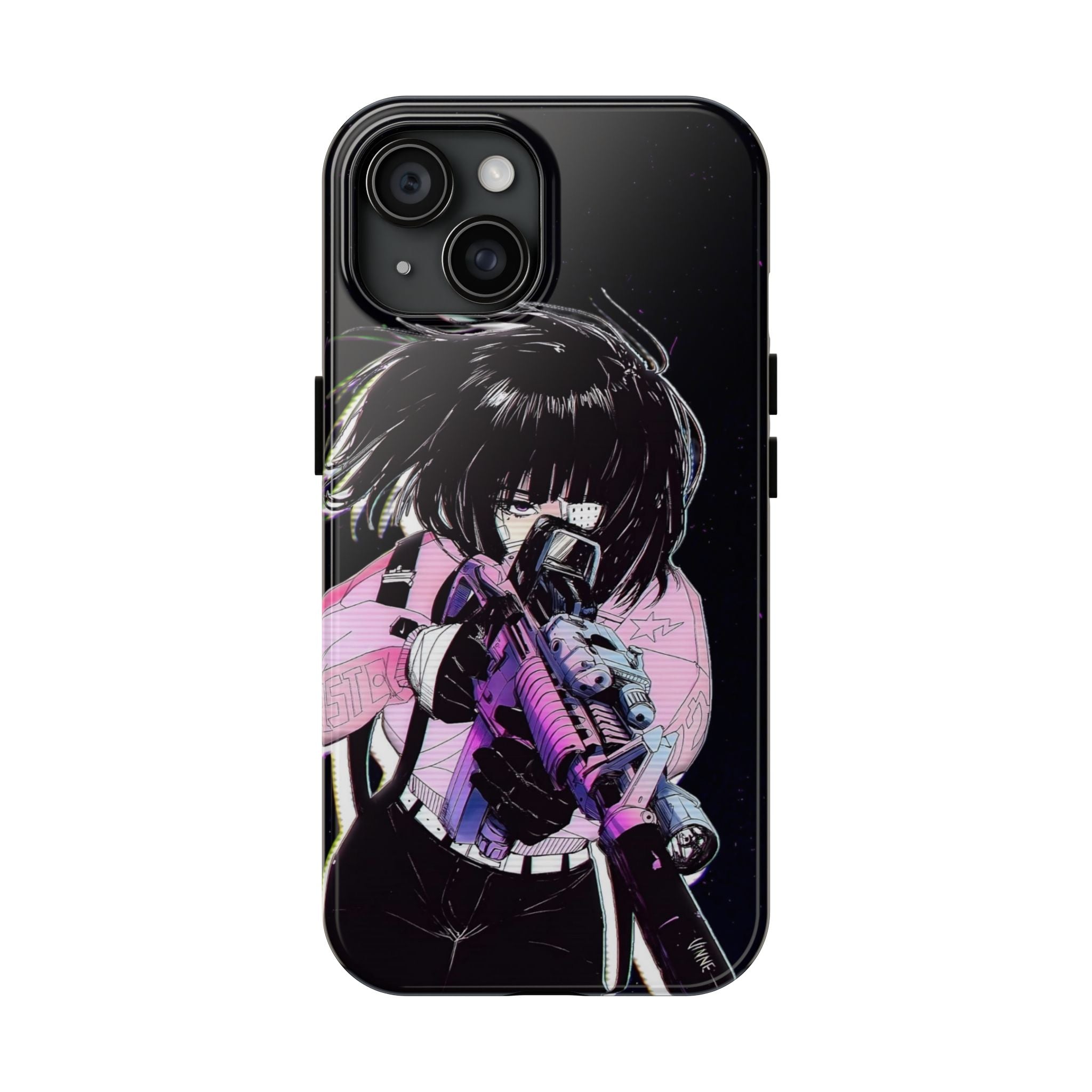 Anime-Style Tough Phone Cases with Edgy Designs, Perfect for Gamers, Cyberpunk Lovers, Gifts for Birthdays, Holidays, and Cosplay