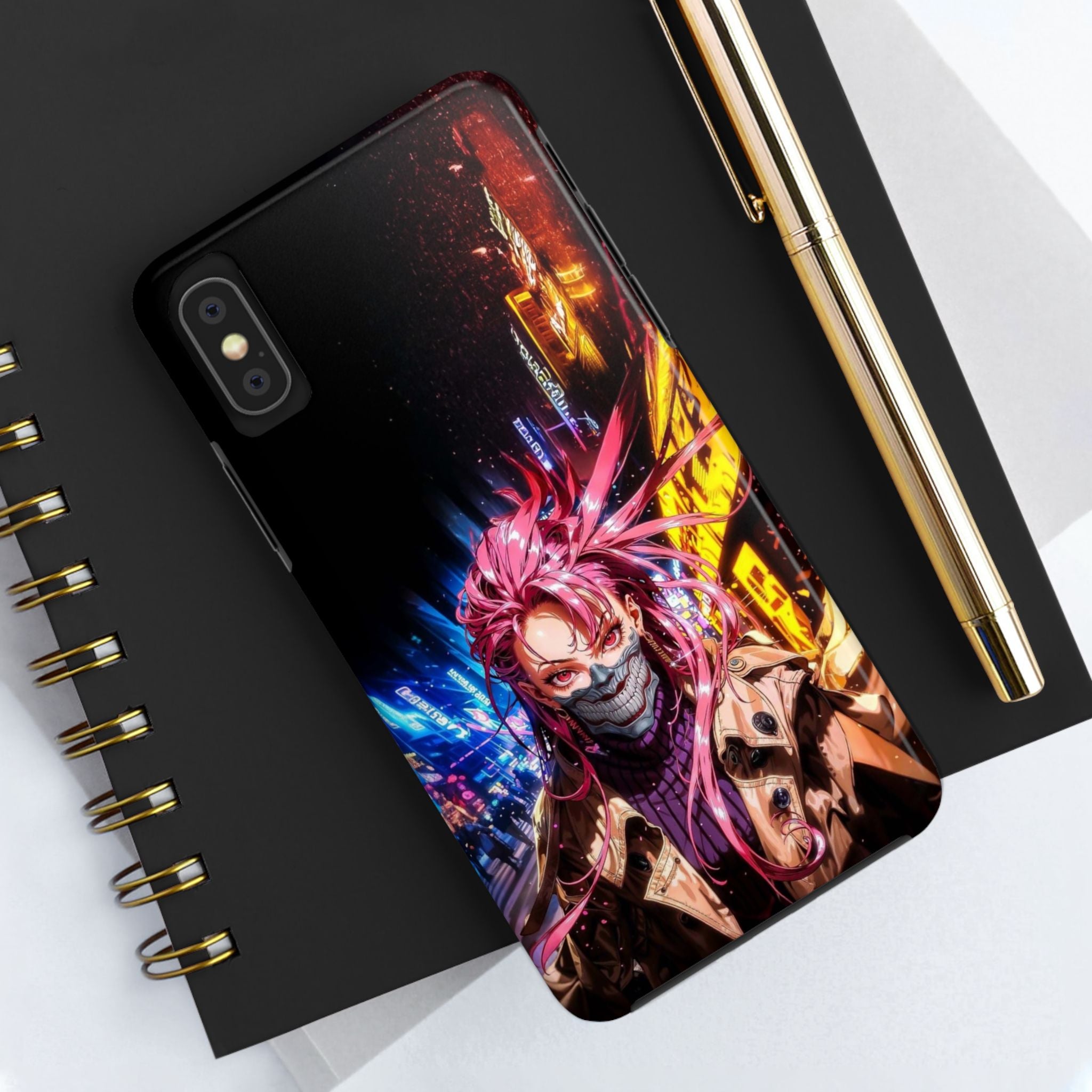 Vibrant Art Phone Case, Tough Phone Cases, Anime Phone Cover, Stylish Phone Protector, Unique Gift for Gamers, Colorful Accessory