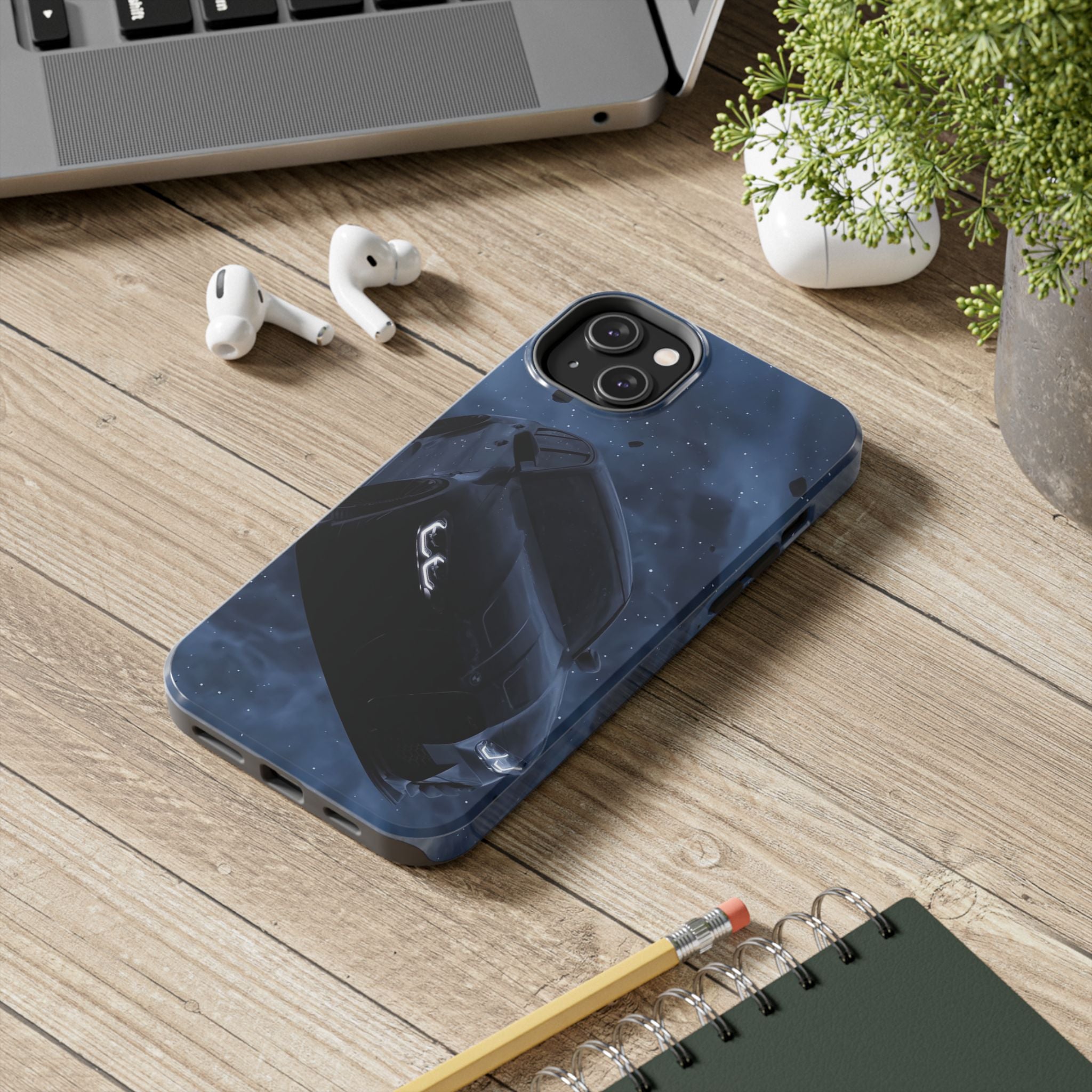 Car Enthusiast Phone Case | Tough Phone Cases, Car Lover Gift, Durable Cover, Automotive Accessories, Black Car Design