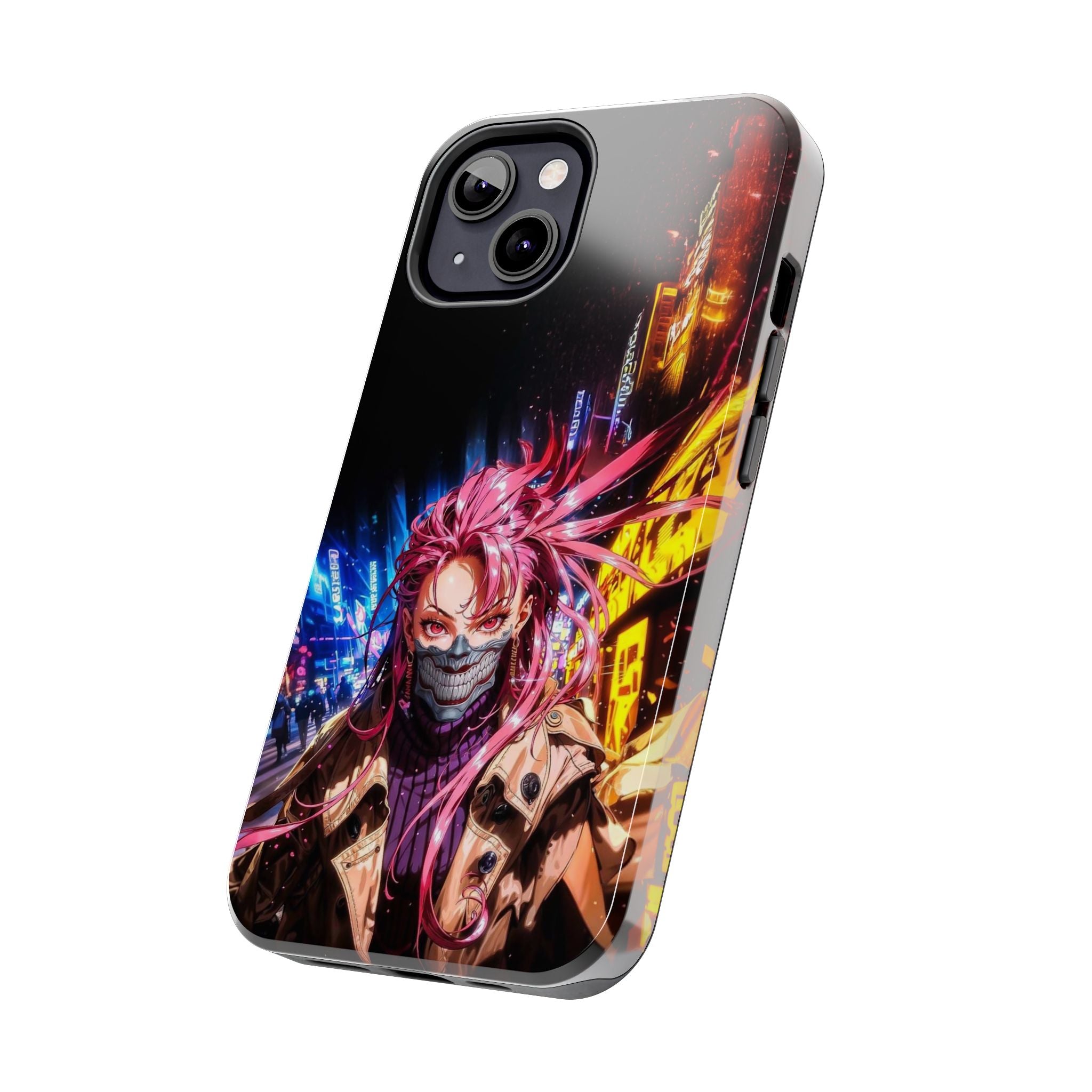 Vibrant Art Phone Case, Tough Phone Cases, Anime Phone Cover, Stylish Phone Protector, Unique Gift for Gamers, Colorful Accessory