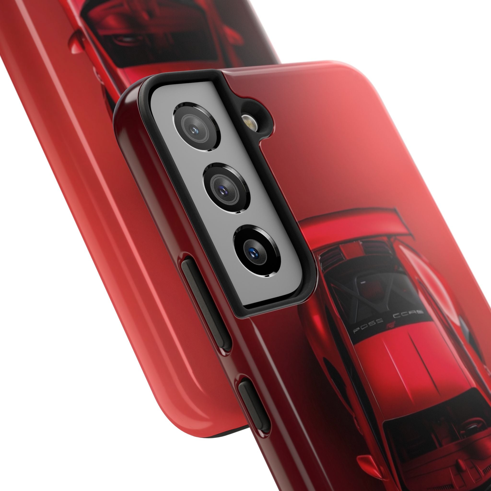 Sleek Sports Car Phone Cases for Automotive Enthusiasts, Durable Phone Covers, Car Lover Gifts, Stylish Tech Accessories, Red Racing Design