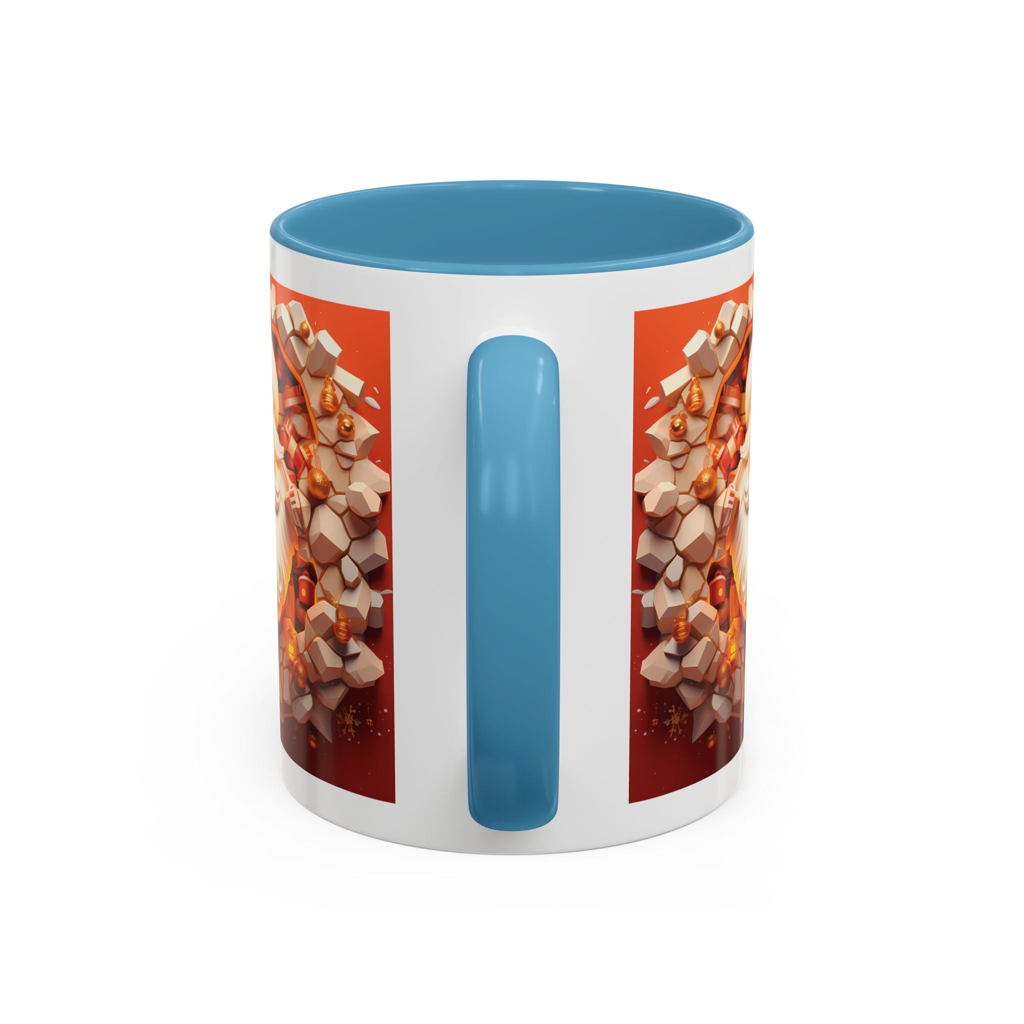 Cheerful Santa Accent Coffee Mug - Perfect for Xmas, Holiday Gifts, Cozy Mornings, Festive Decor, Coffee Lovers