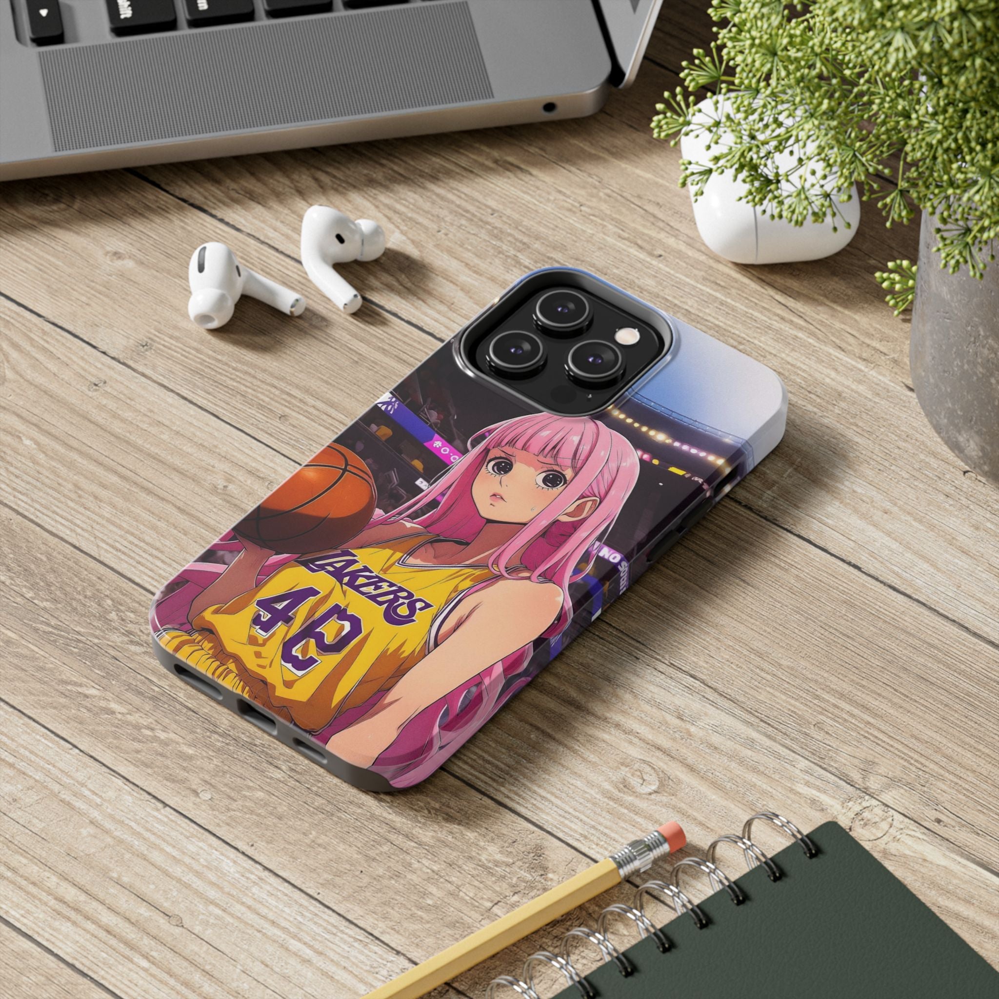 Sporty Anime Phone Cases - Tough Protection, Unique Basketball Design, Gift for Fans, Durable Soft Case, Perfect for Sports Lovers