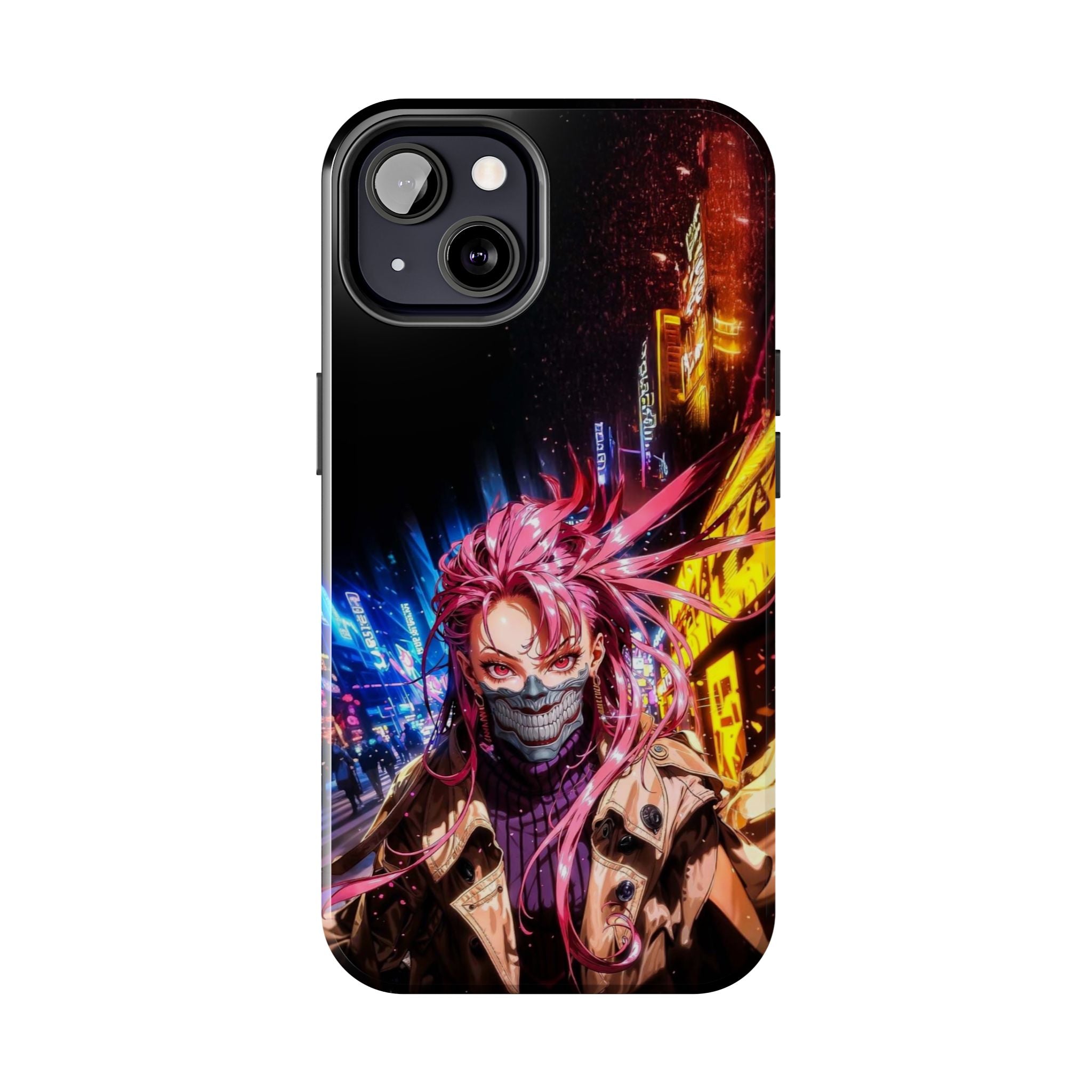 Vibrant Art Phone Case, Tough Phone Cases, Anime Phone Cover, Stylish Phone Protector, Unique Gift for Gamers, Colorful Accessory