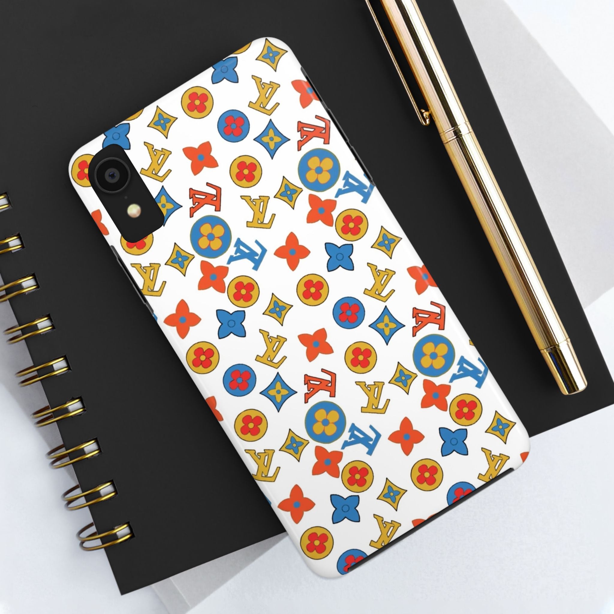 Colorful Floral Tough Phone Cases, Durable Phone Covers for Women, Gifts for Her, Trendy Mobile Accessories, Personalized Cases