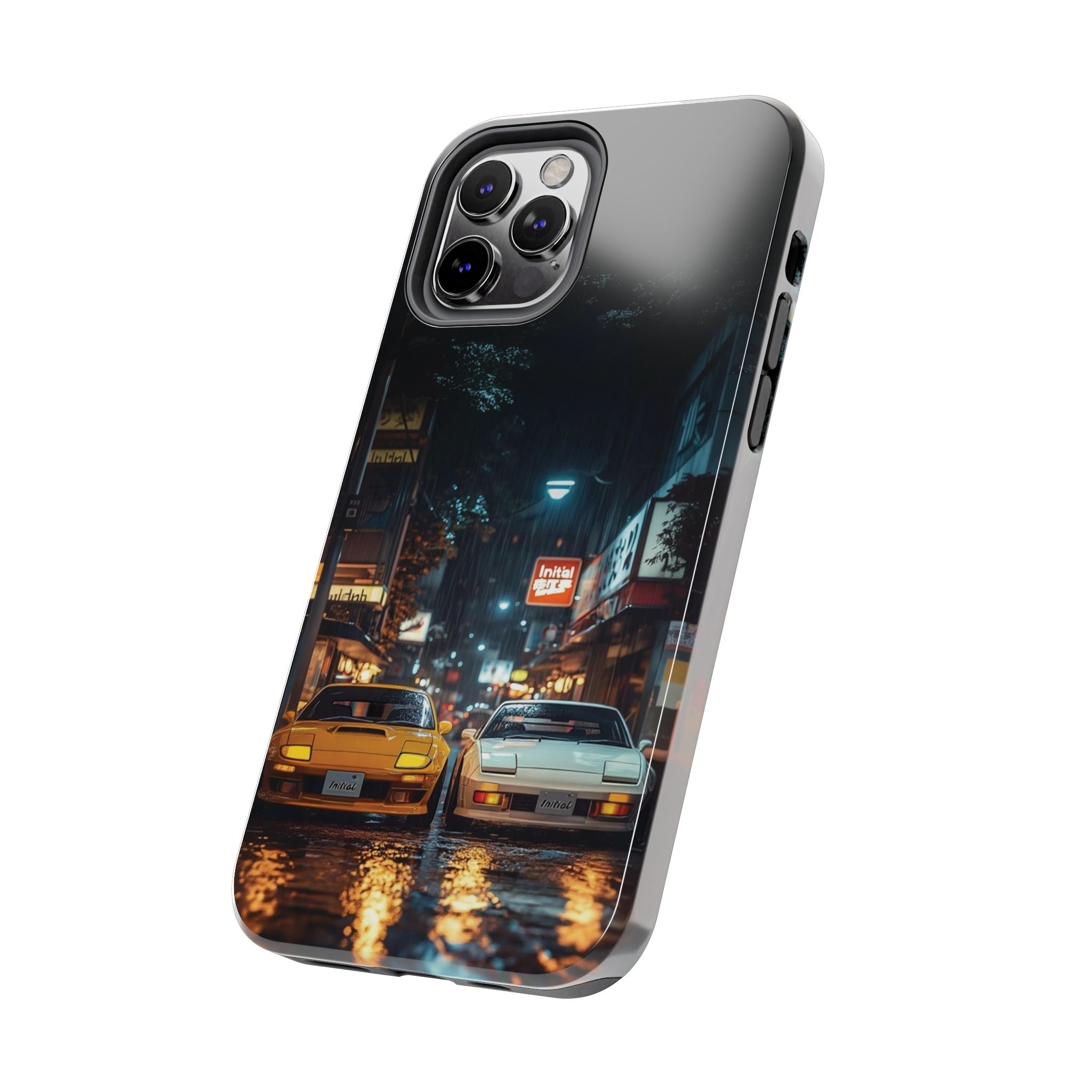 Night Cityscape Phone Cases, Urban Aesthetic Case, Tough Protection Case, Perfect Gift for Car Lovers, Ideal for Birthdays, Holidays