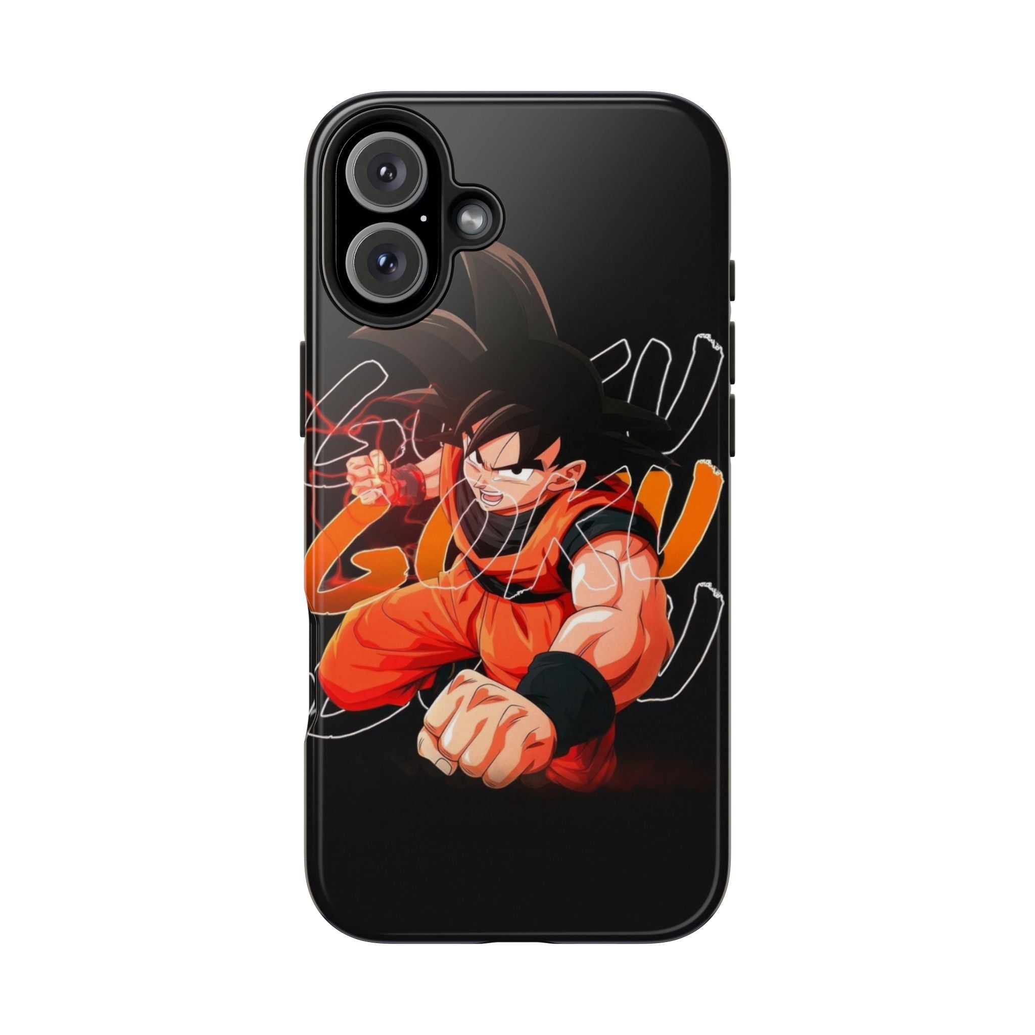 Anime Tough Phone Cases, Goku Strength Case, Durable Phone Cover, Gaming Phone Accessory, Cartoon Phone Case, Gift for Fans