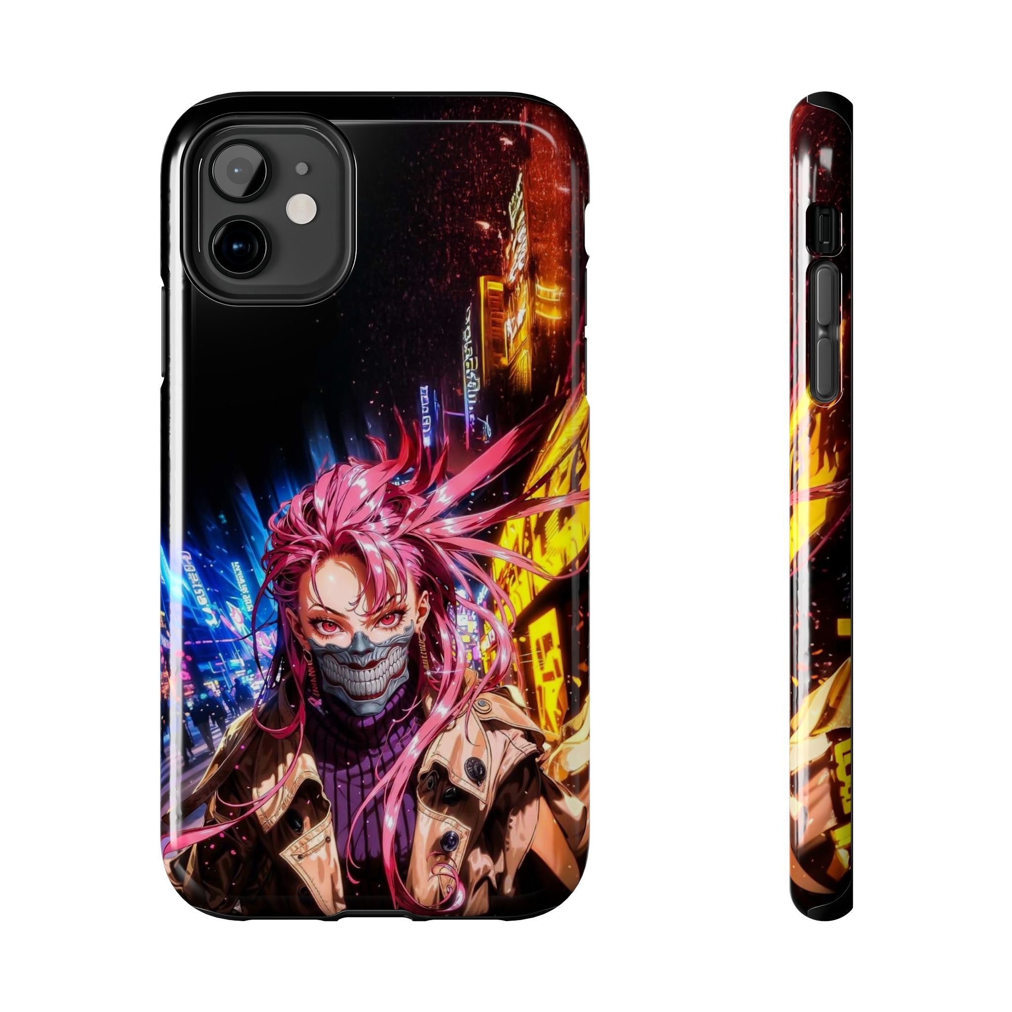 Vibrant Art Phone Case, Tough Phone Cases, Anime Phone Cover, Stylish Phone Protector, Unique Gift for Gamers, Colorful Accessory