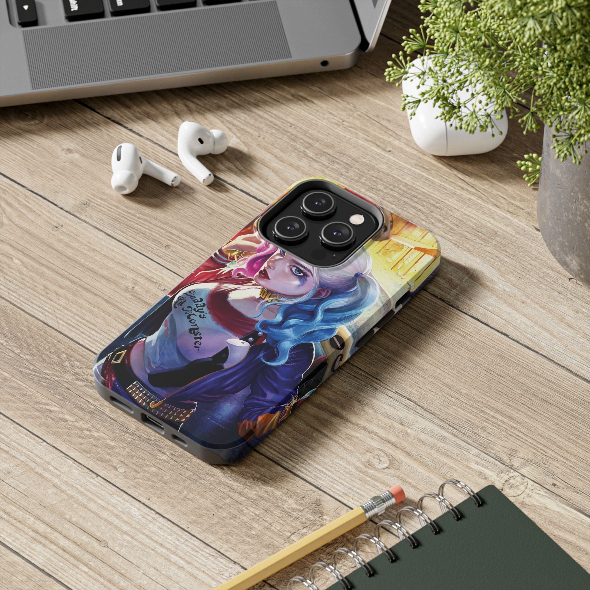 Harley Quinn Tough Phone Cases, Stylish Phone Protector for Women, Anime Style Mobile Cover, Unique Gift for Gamers, Pop Culture Accessories
