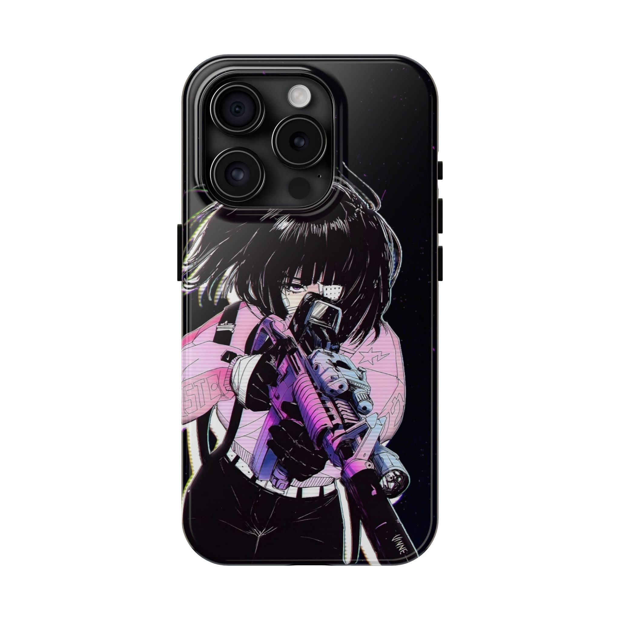 Anime-Style Tough Phone Cases with Edgy Designs, Perfect for Gamers, Cyberpunk Lovers, Gifts for Birthdays, Holidays, and Cosplay