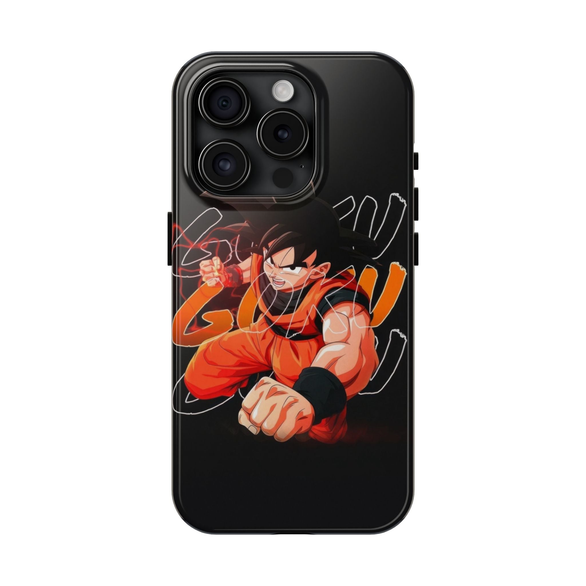 Anime Tough Phone Cases, Goku Strength Case, Durable Phone Cover, Gaming Phone Accessory, Cartoon Phone Case, Gift for Fans
