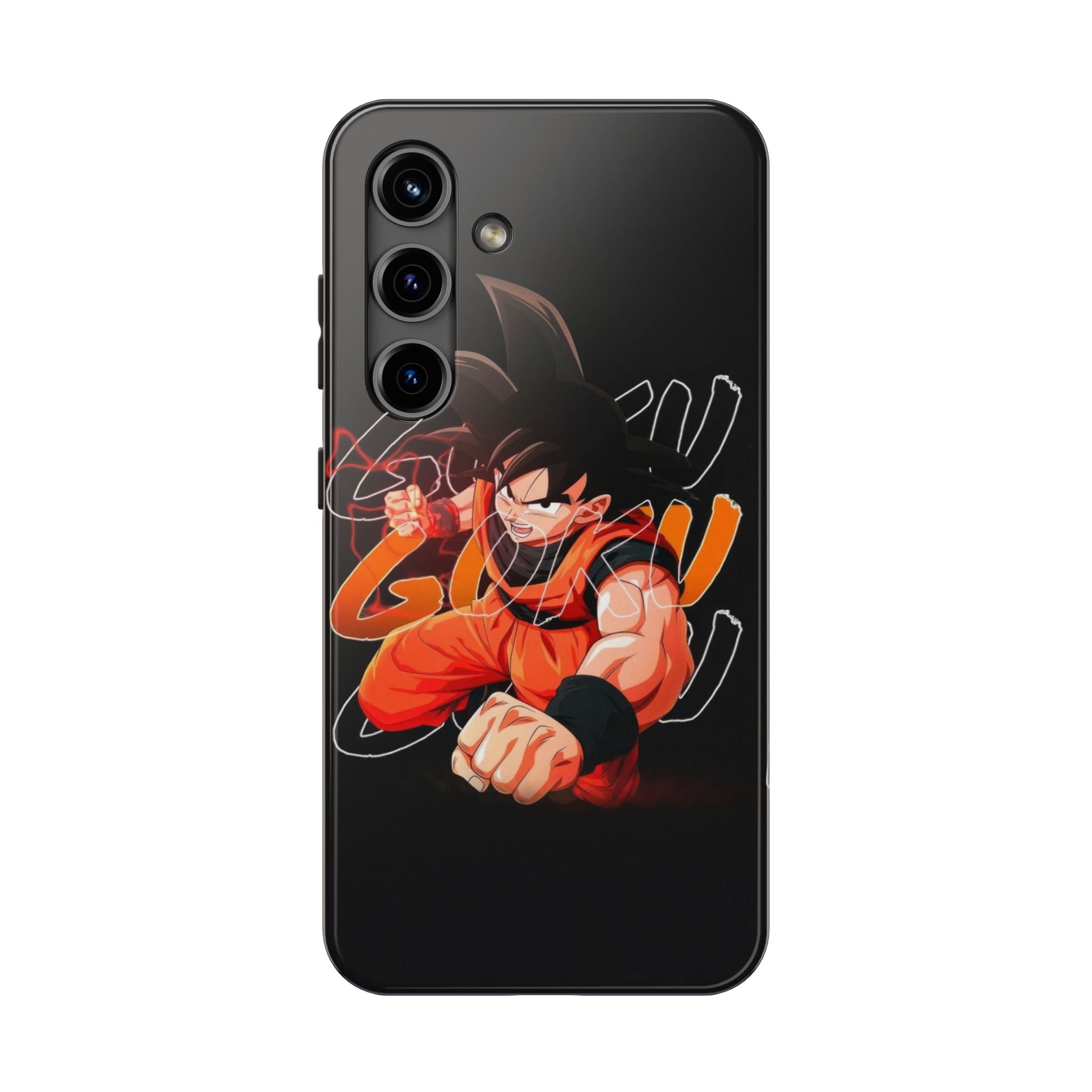 Anime Tough Phone Cases, Goku Strength Case, Durable Phone Cover, Gaming Phone Accessory, Cartoon Phone Case, Gift for Fans