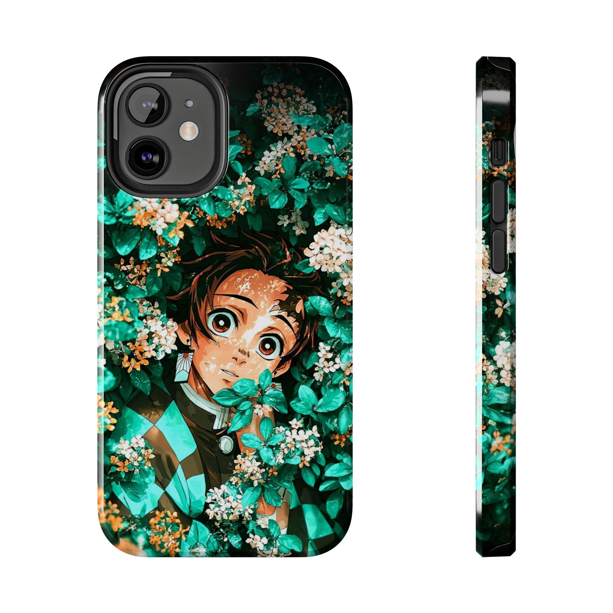 Floral Fantasy Tough Phone Cases | Trendy Phone Cover | Unique Gift for Nature Lovers | Durable Protection | Anime-Inspired Design