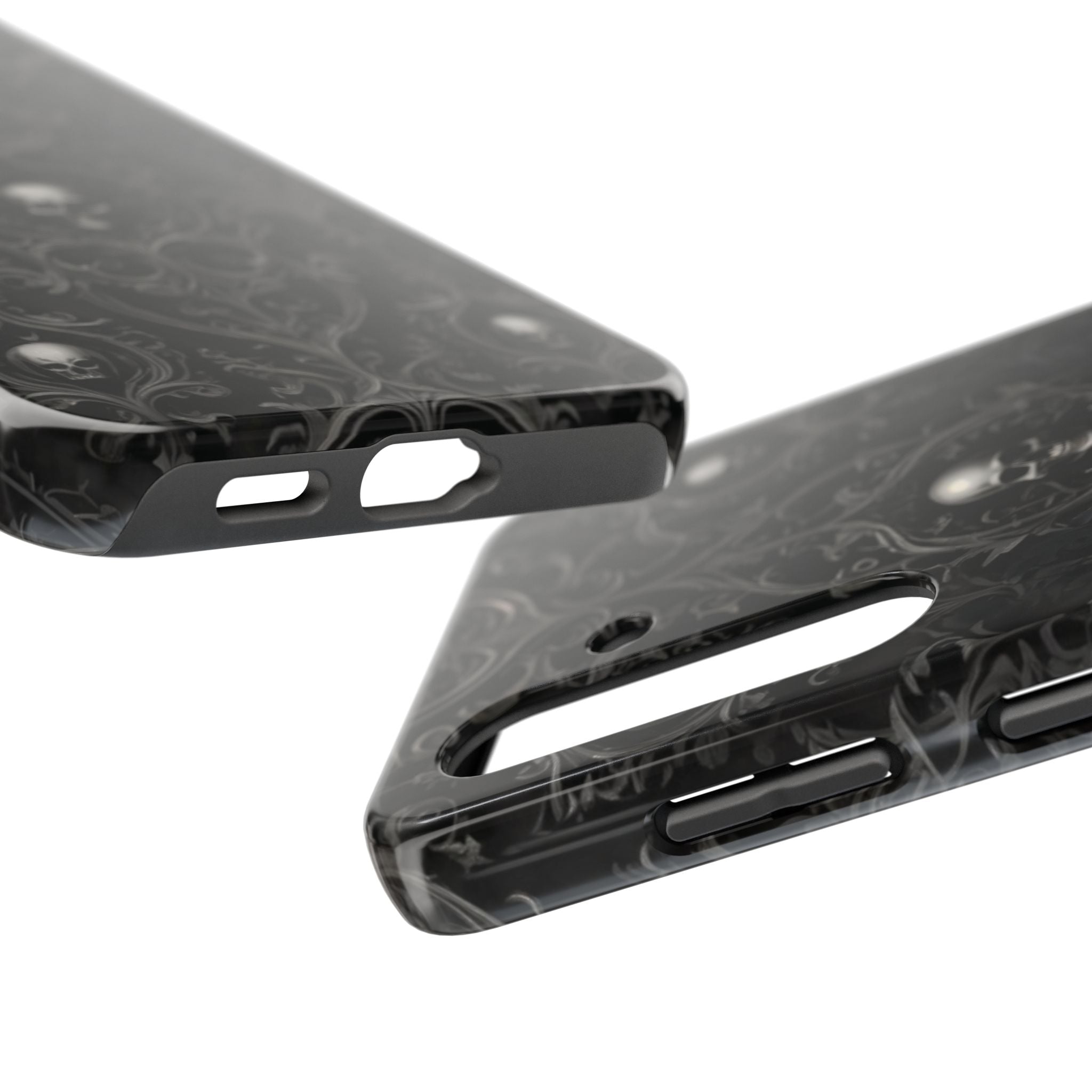 Gothic Skull Phone Cases - Tough Protection, Unique Gift for Halloween, Dark Aesthetic Accessory for Men and Women, Trendy Phone Cover