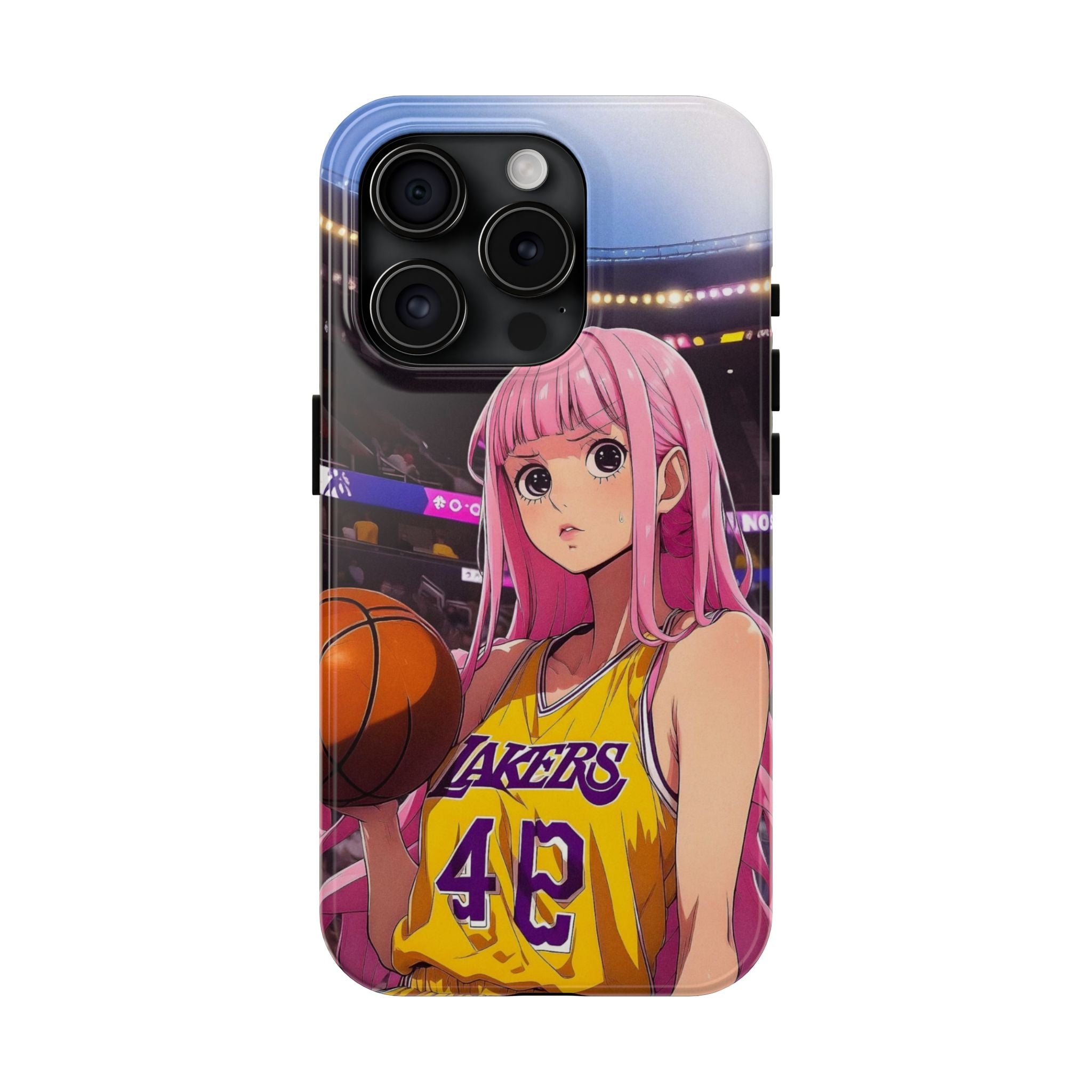 Sporty Anime Phone Cases - Tough Protection, Unique Basketball Design, Gift for Fans, Durable Soft Case, Perfect for Sports Lovers