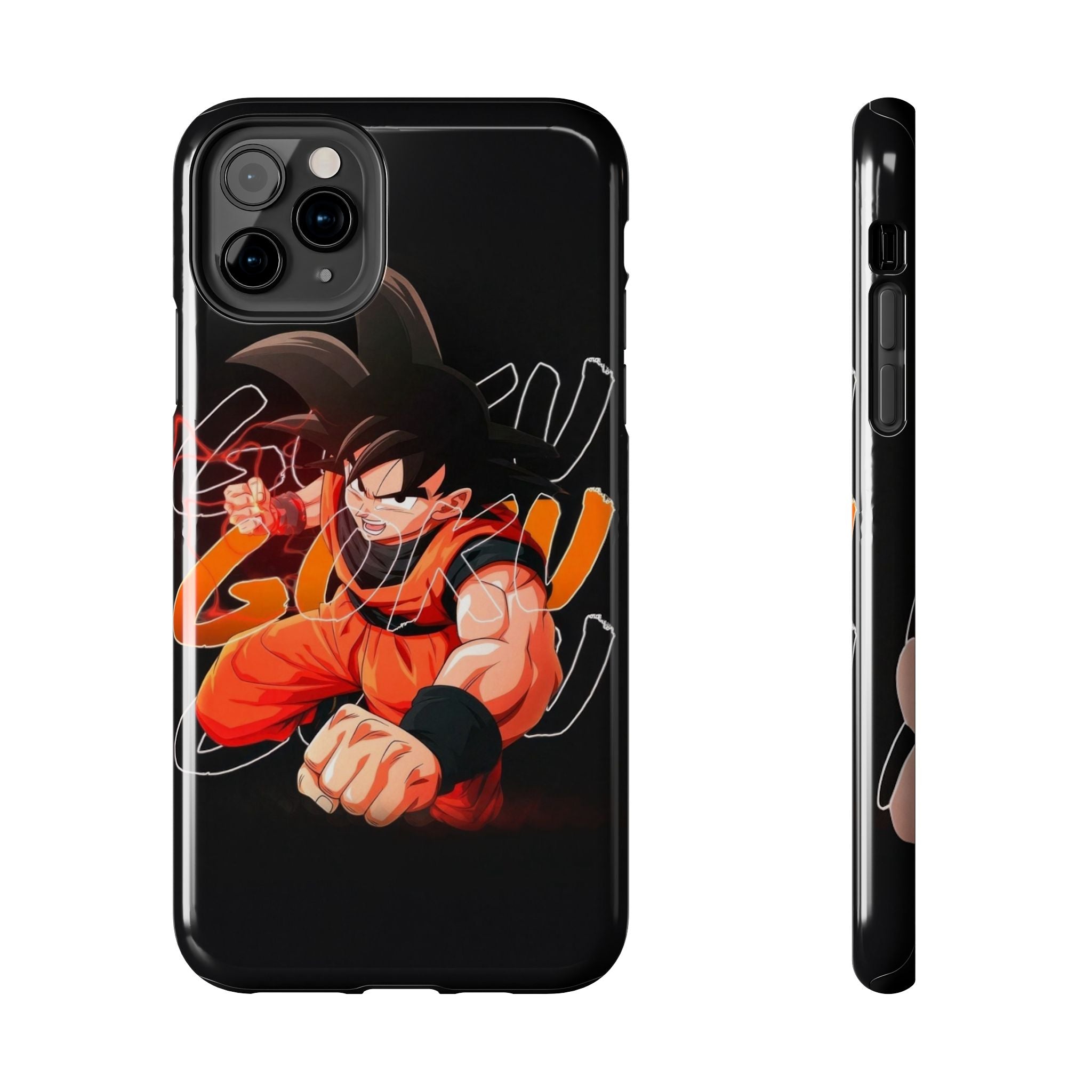 Anime Tough Phone Cases, Goku Strength Case, Durable Phone Cover, Gaming Phone Accessory, Cartoon Phone Case, Gift for Fans