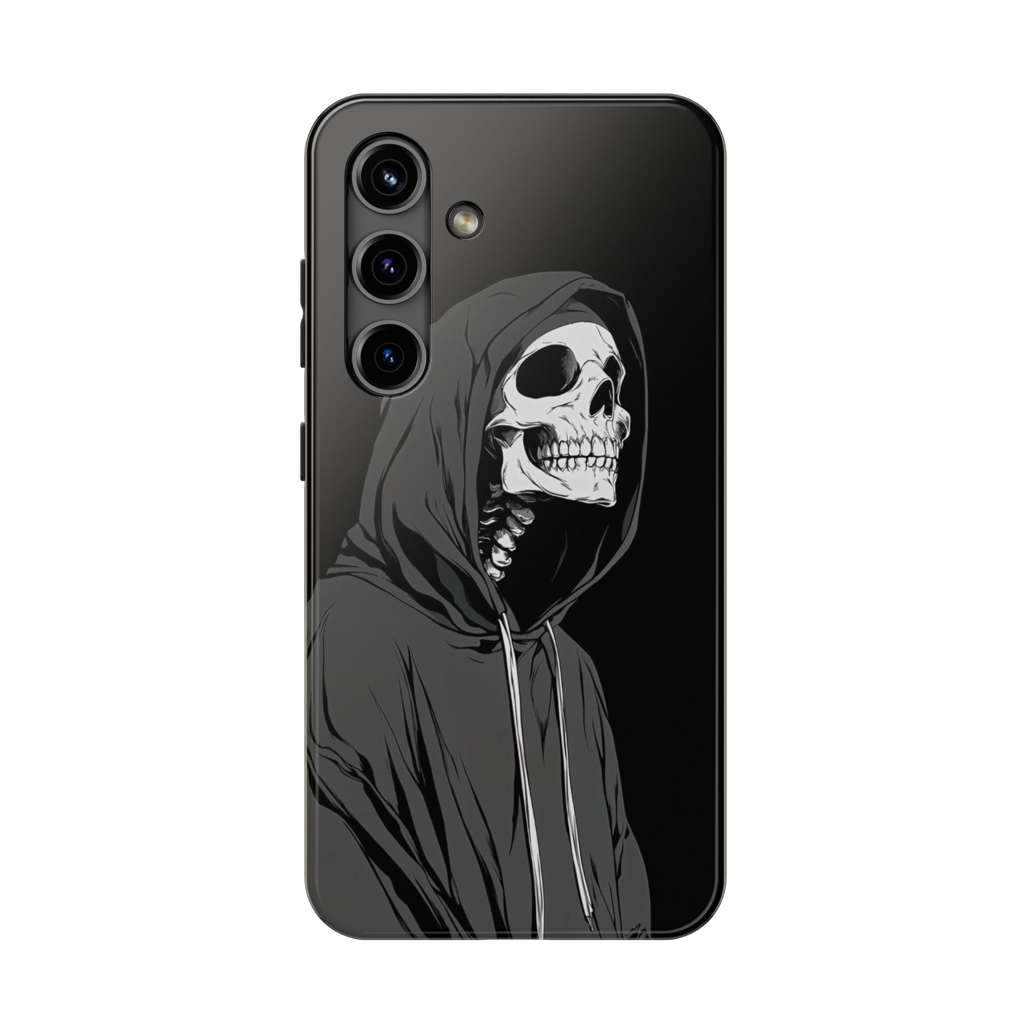 Edgy Skull Phone Cases, Protective Phone Cover, Goth Aesthetic, Halloween Decor, Unique Gift