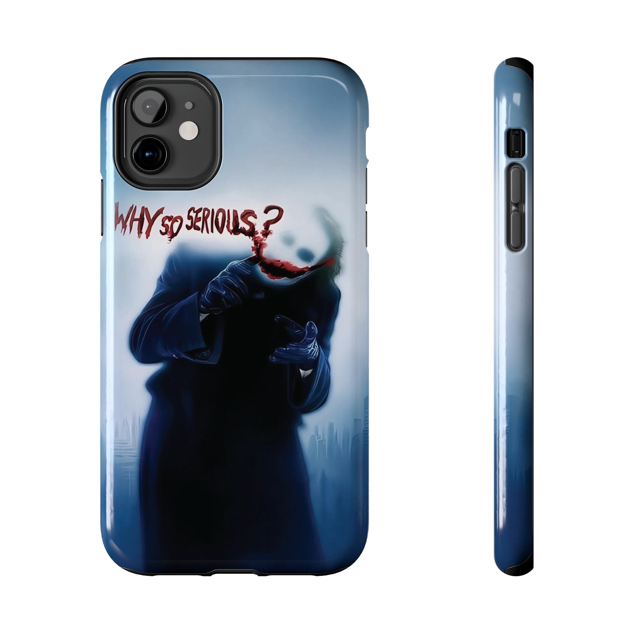 Tough Phone Cases, Dark Humor Phone Cover, Joker Inspired Case, Gifts for Movie Fans, Unique Phone Protector, Cool Accessories