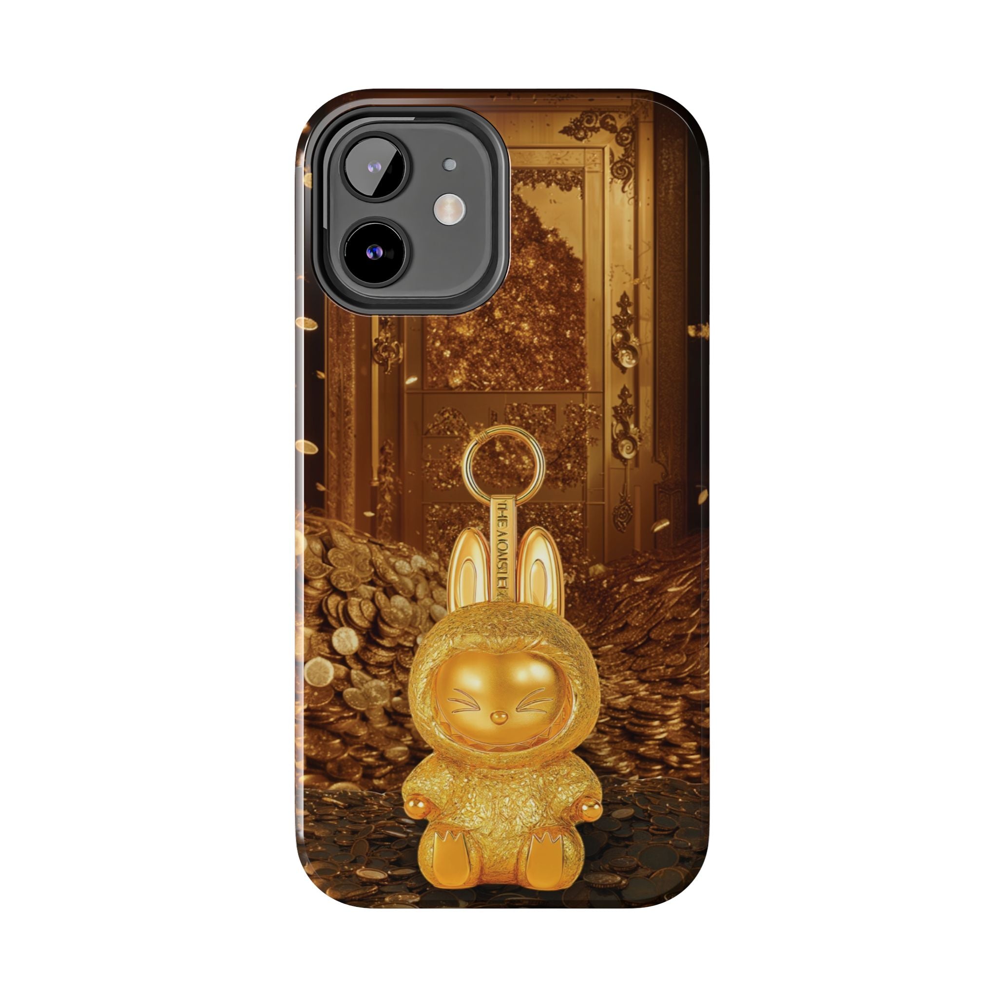 Luxurious Rabbit Phone Case, Golden Bunny Phone Cover, Tough Phone Cases, Cute Rabbit Holder, Unique Gift Idea, Stylish Mobile Protector