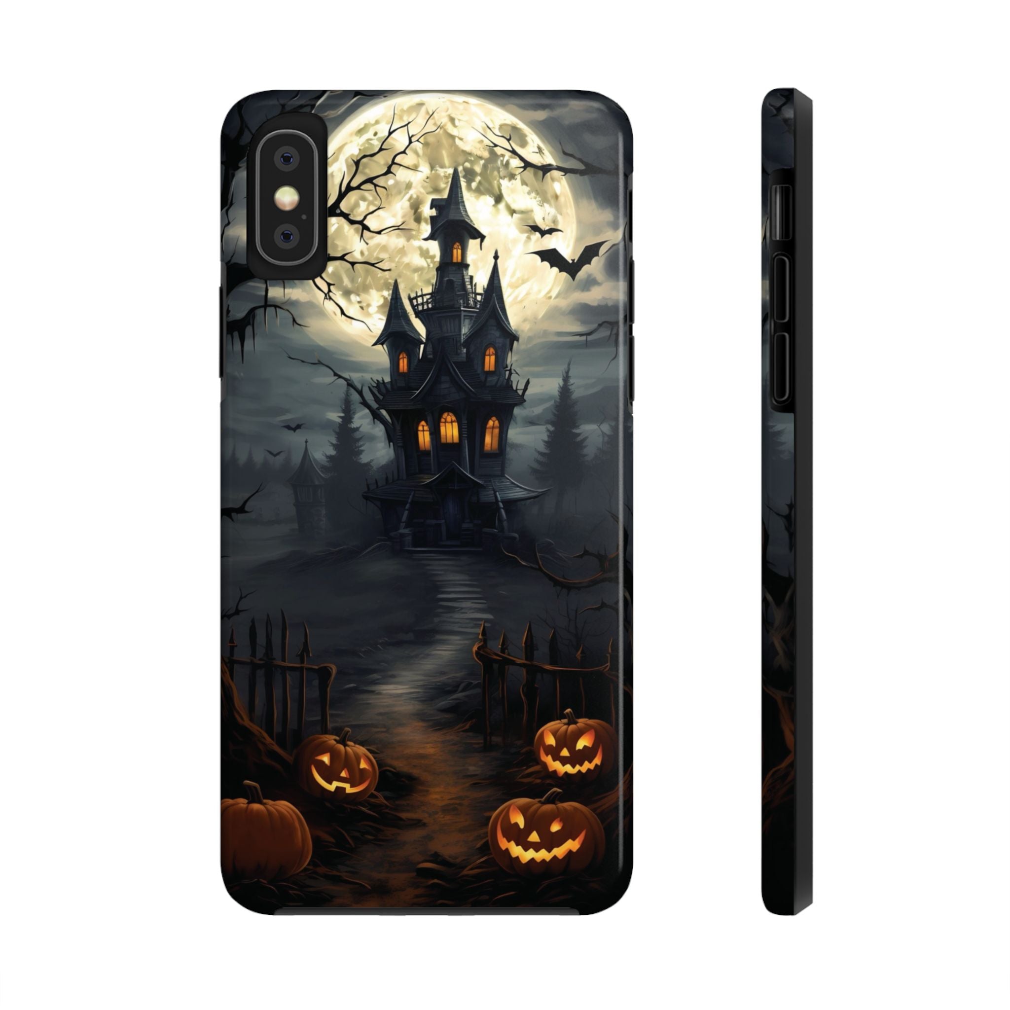Halloween Haunted House Phone Cases, Tough Cases for Spooky Vibes, Gifts for Halloween Lovers, Ghostly Decor, Fall Accessories