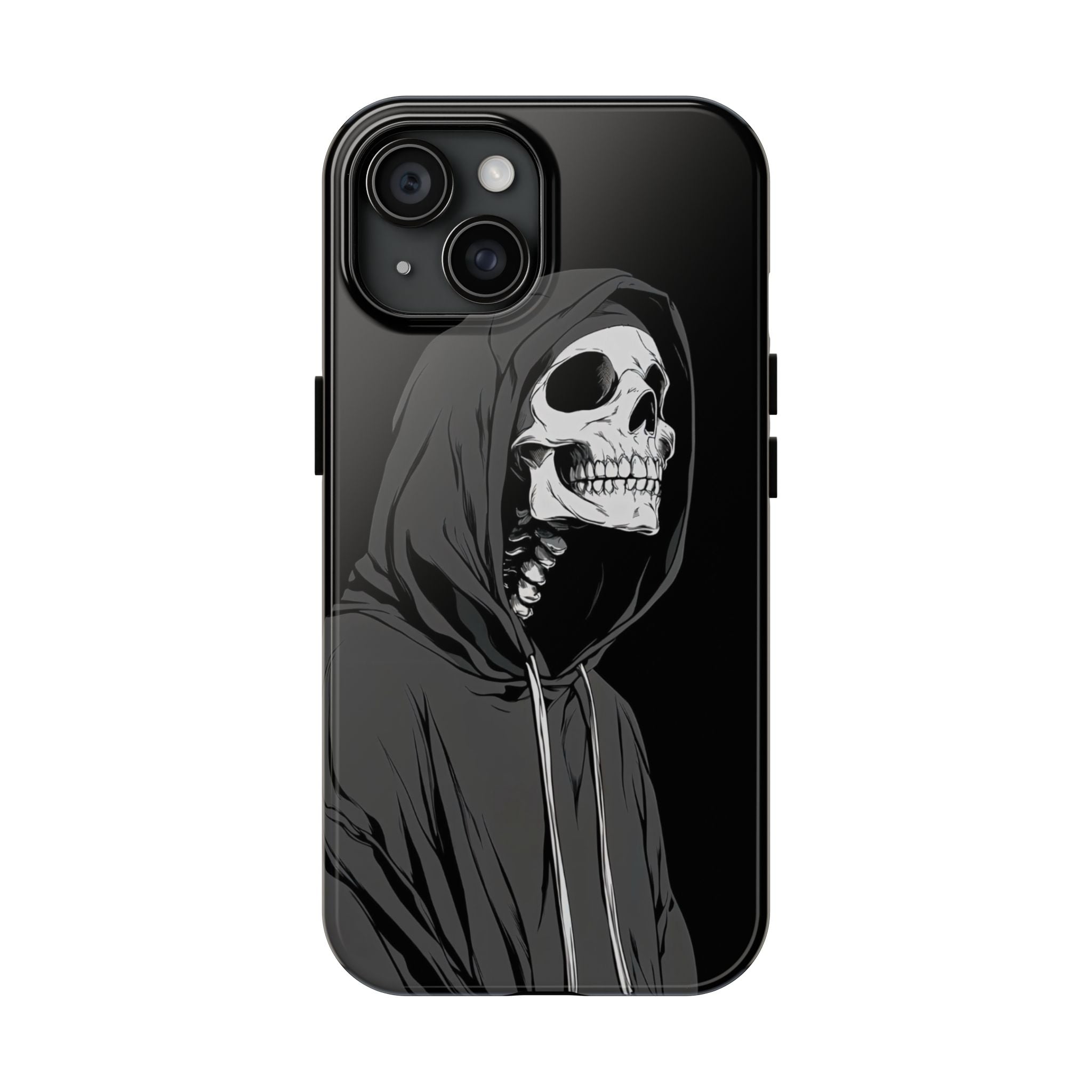 Edgy Skull Phone Cases, Protective Phone Cover, Goth Aesthetic, Halloween Decor, Unique Gift