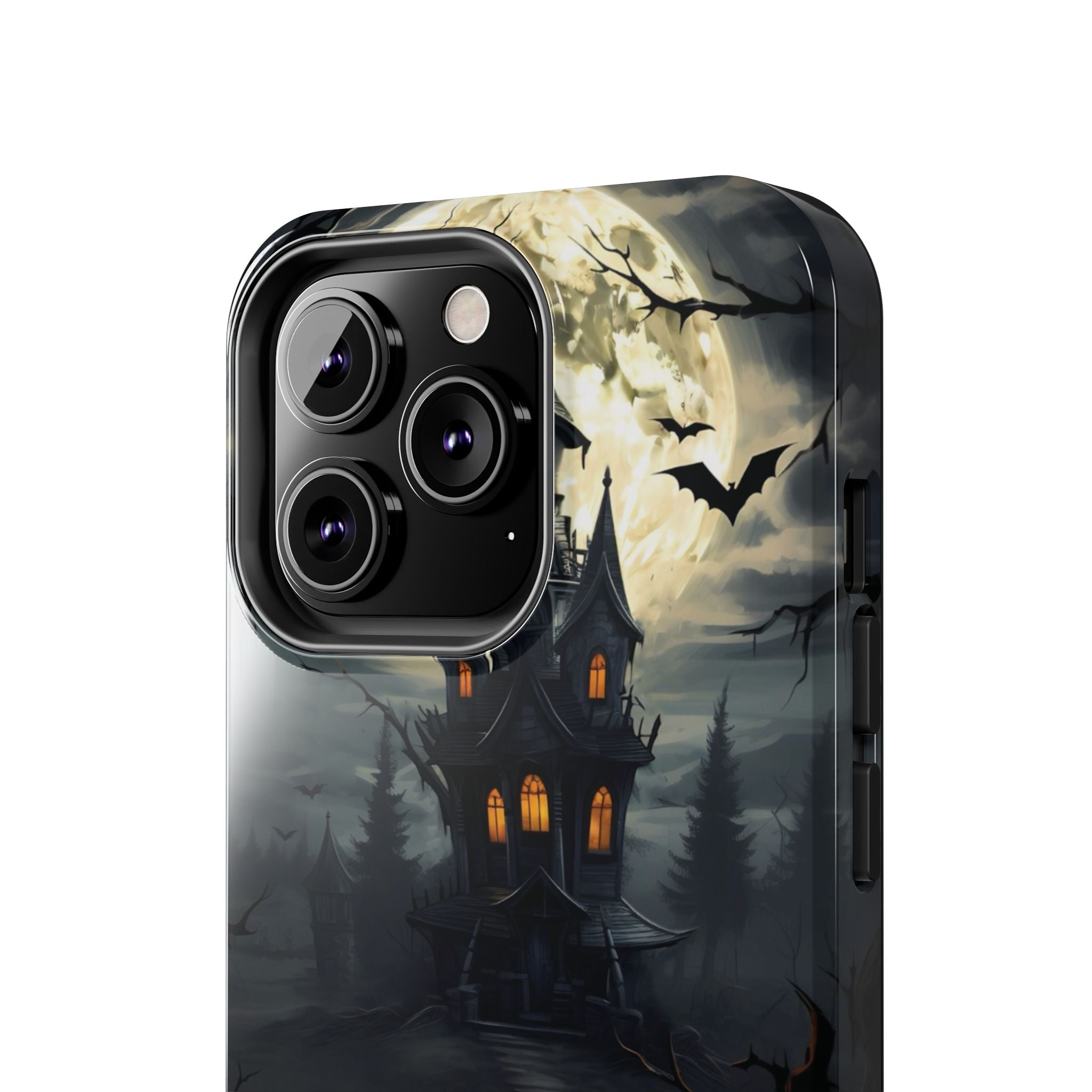 Halloween Haunted House Phone Cases, Tough Cases for Spooky Vibes, Gifts for Halloween Lovers, Ghostly Decor, Fall Accessories