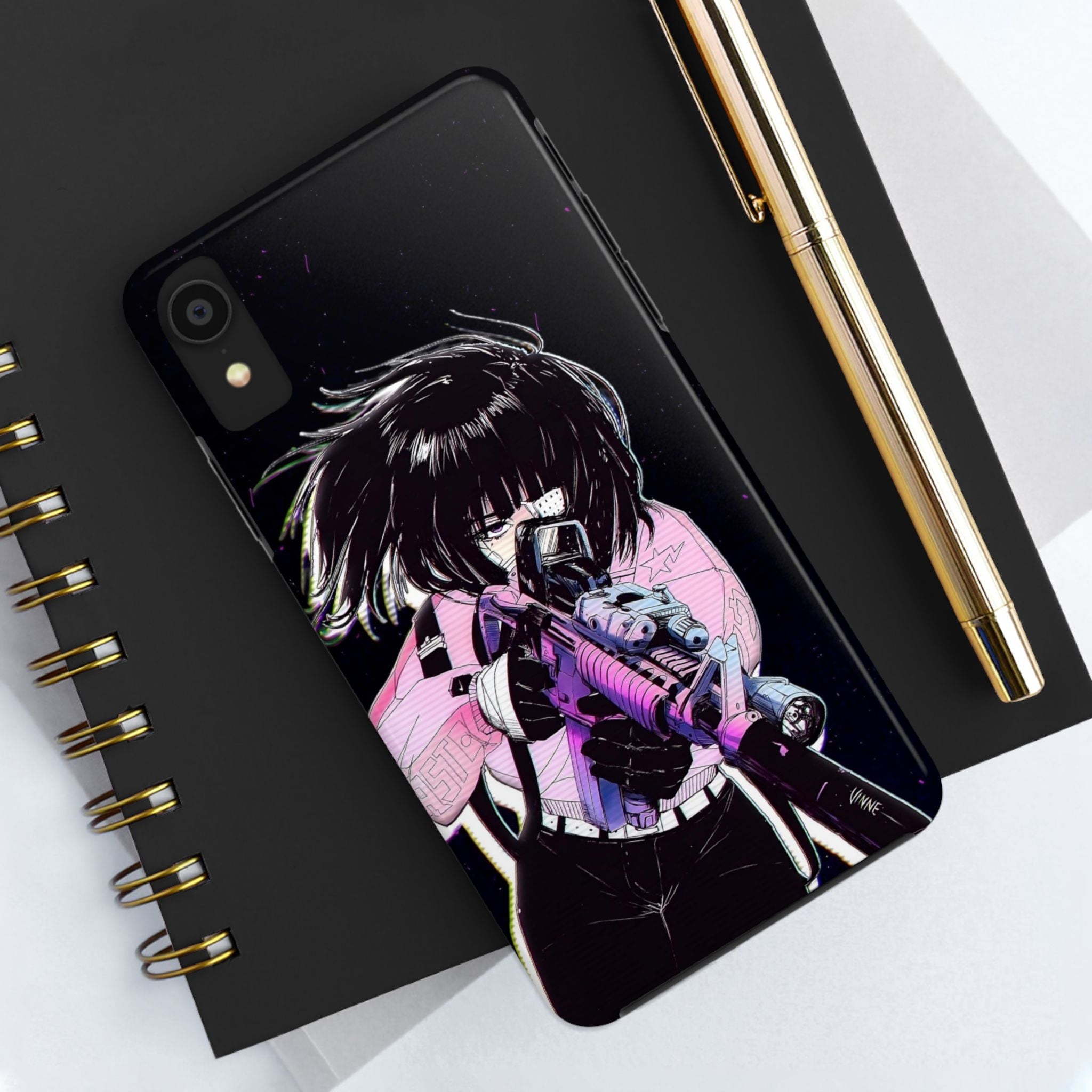 Anime-Style Tough Phone Cases with Edgy Designs, Perfect for Gamers, Cyberpunk Lovers, Gifts for Birthdays, Holidays, and Cosplay