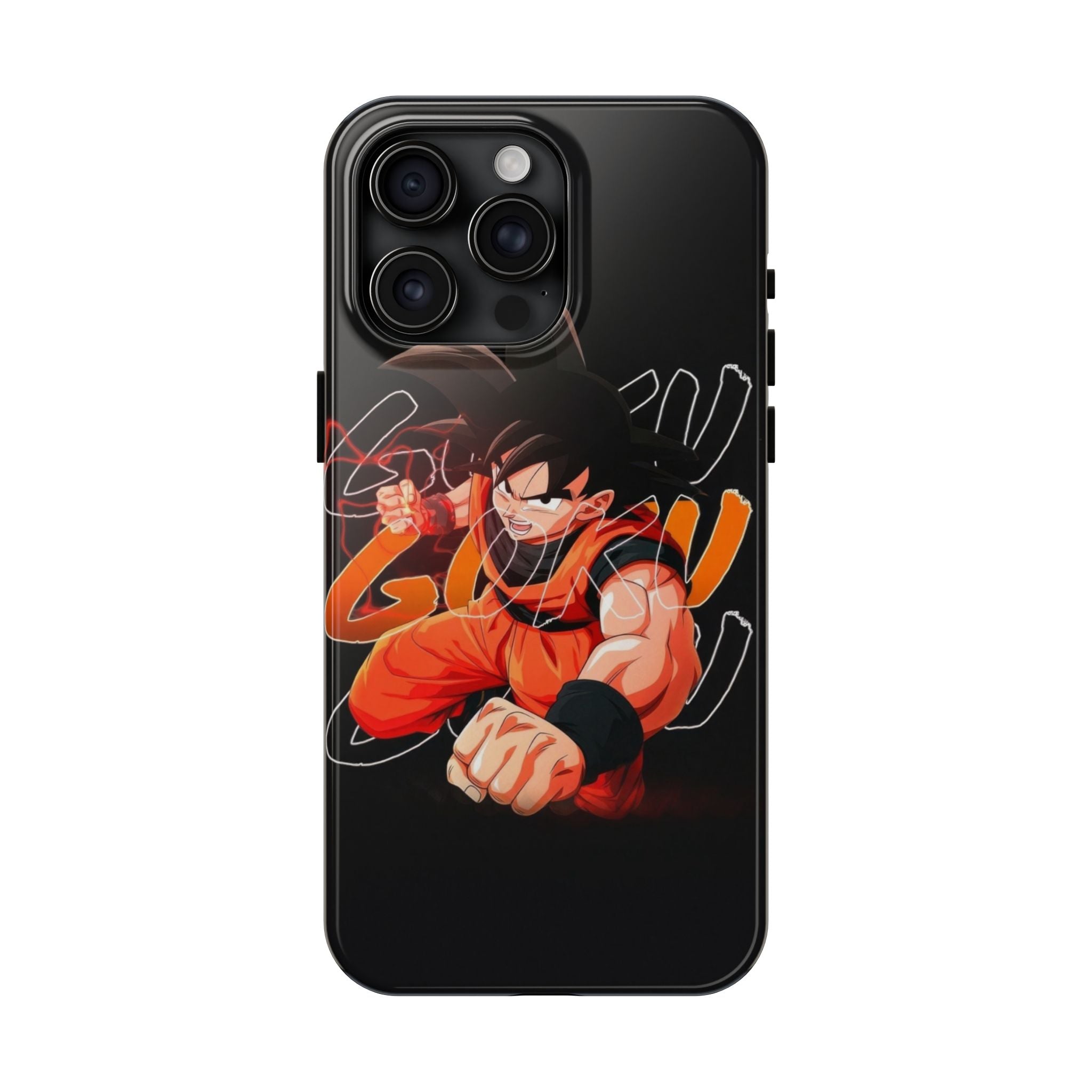 Anime Tough Phone Cases, Goku Strength Case, Durable Phone Cover, Gaming Phone Accessory, Cartoon Phone Case, Gift for Fans