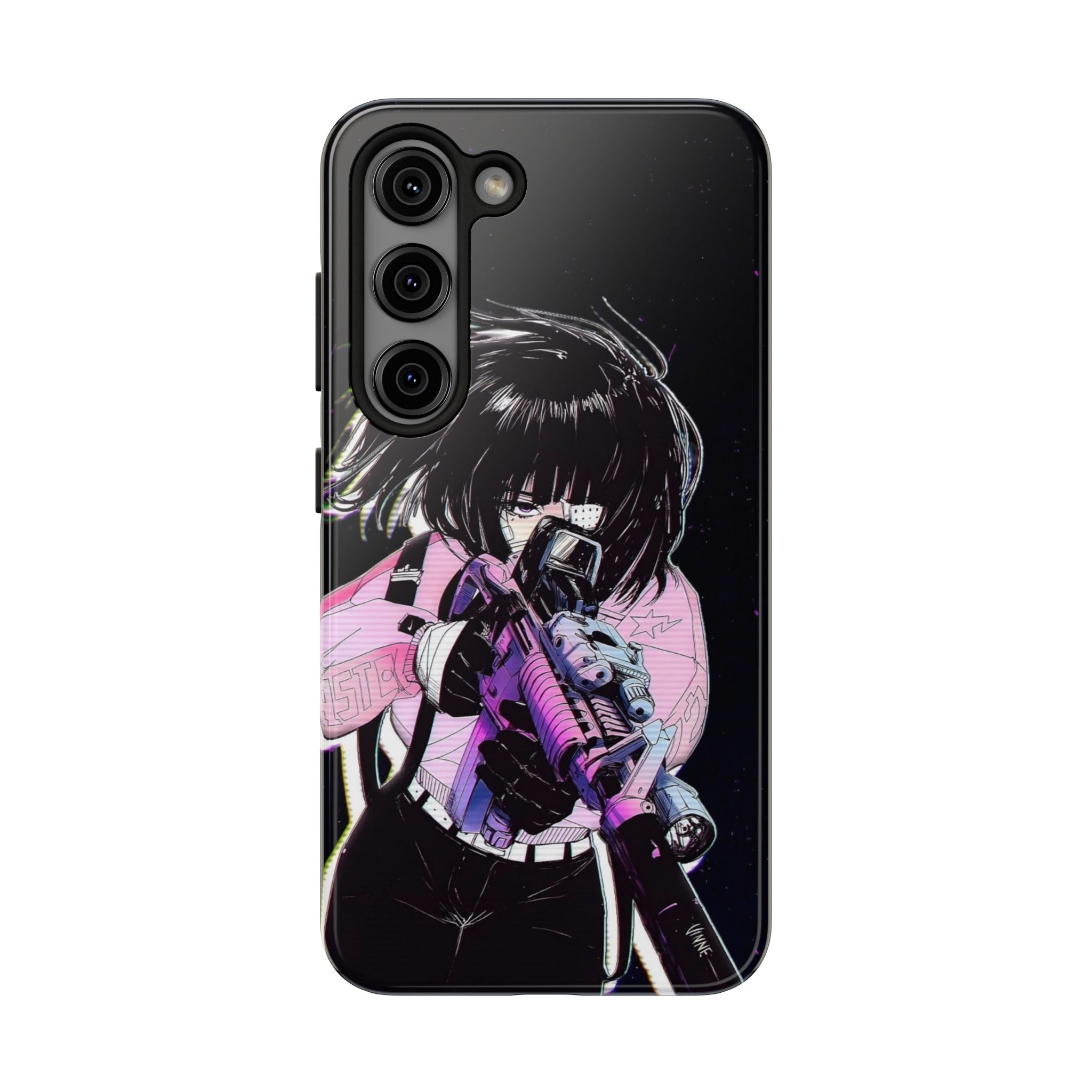 Anime-Style Tough Phone Cases with Edgy Designs, Perfect for Gamers, Cyberpunk Lovers, Gifts for Birthdays, Holidays, and Cosplay