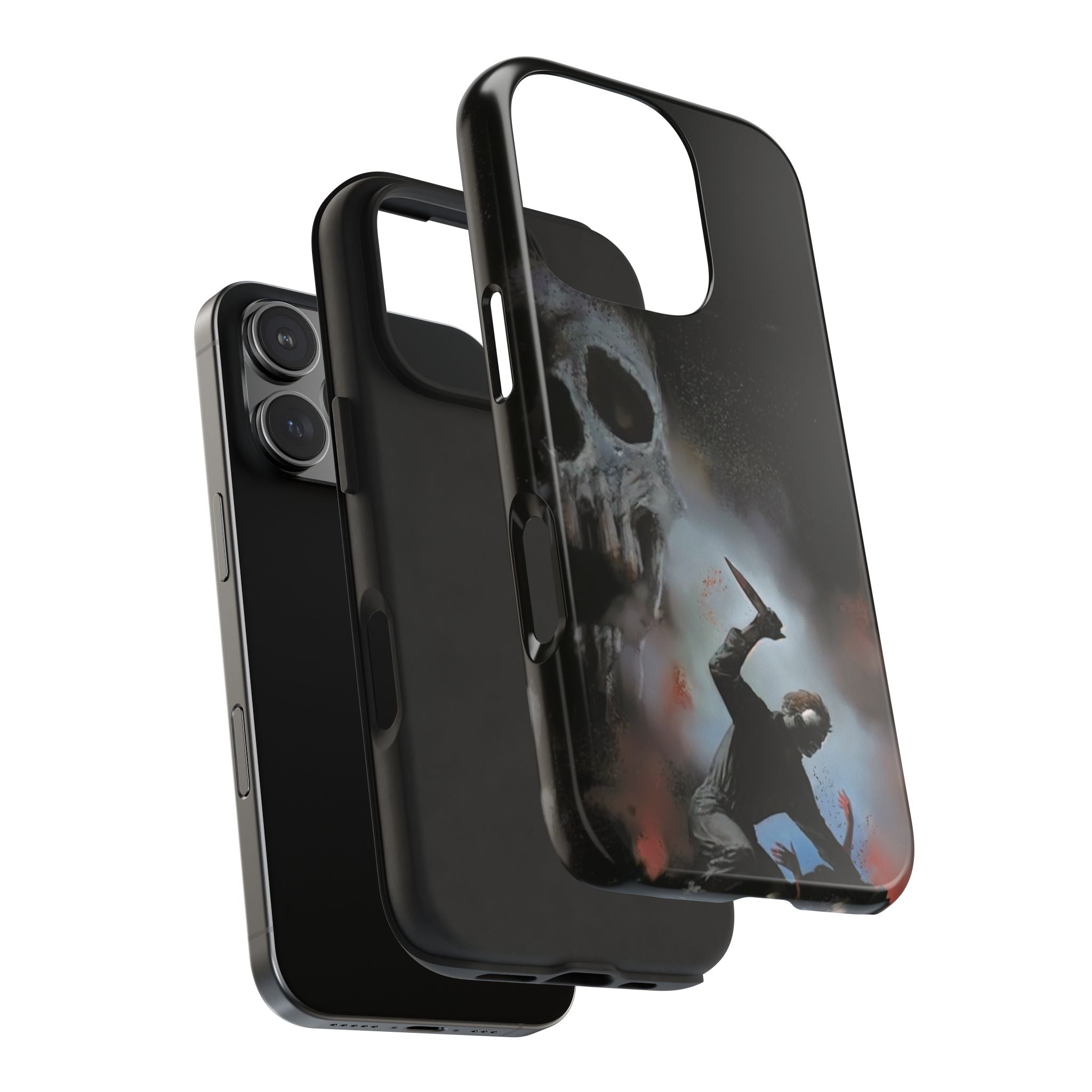 Gritty Horror Phone Cases for Fans, Tough Phone Cover, Unique Gift, Scary Design, Halloween Accessory, Movie Memorabilia