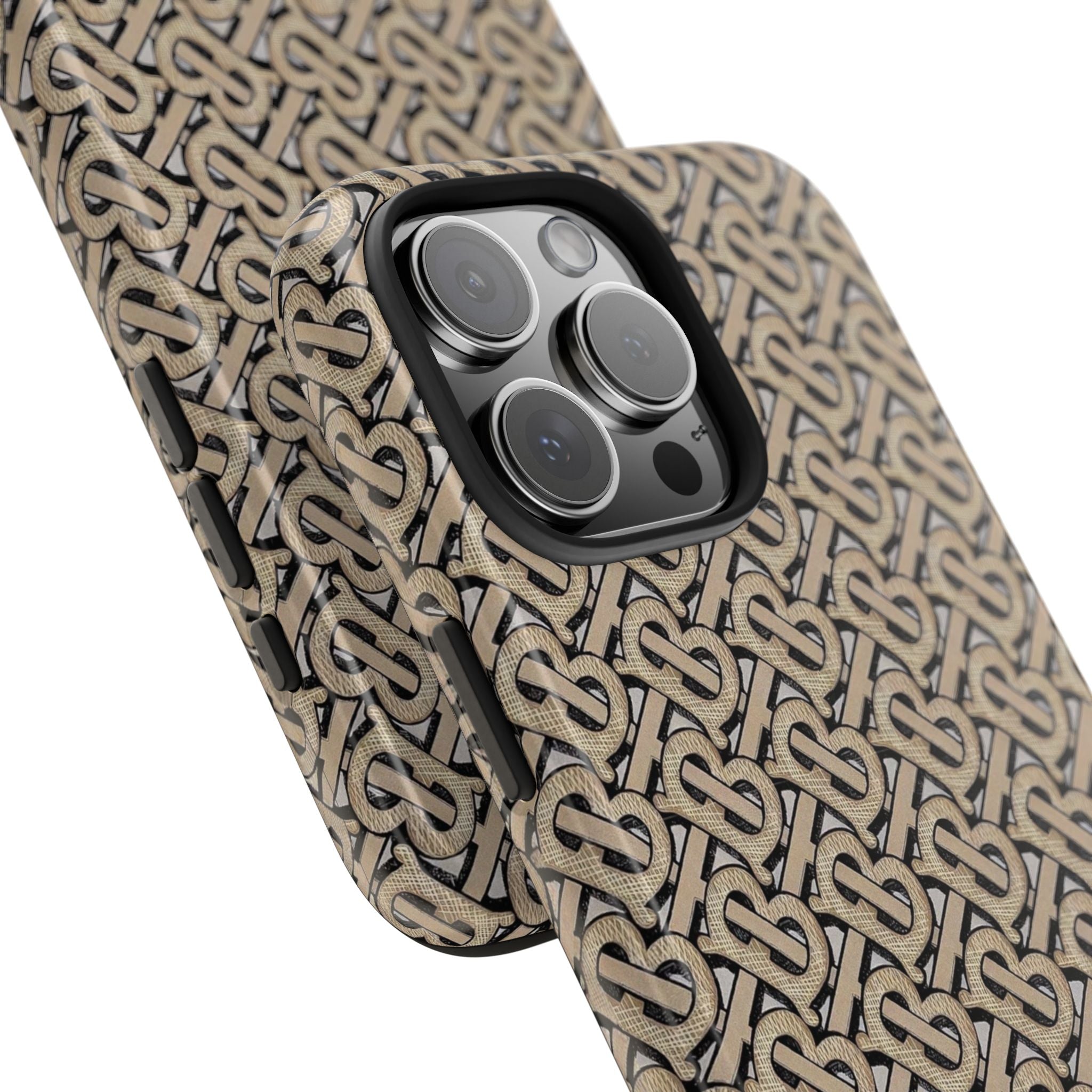 Elegant Interwoven Pattern Tough Phone Cases, Stylish Phone Covers, Durable Cases for Everyday Adventures, Gift for Phone Lovers