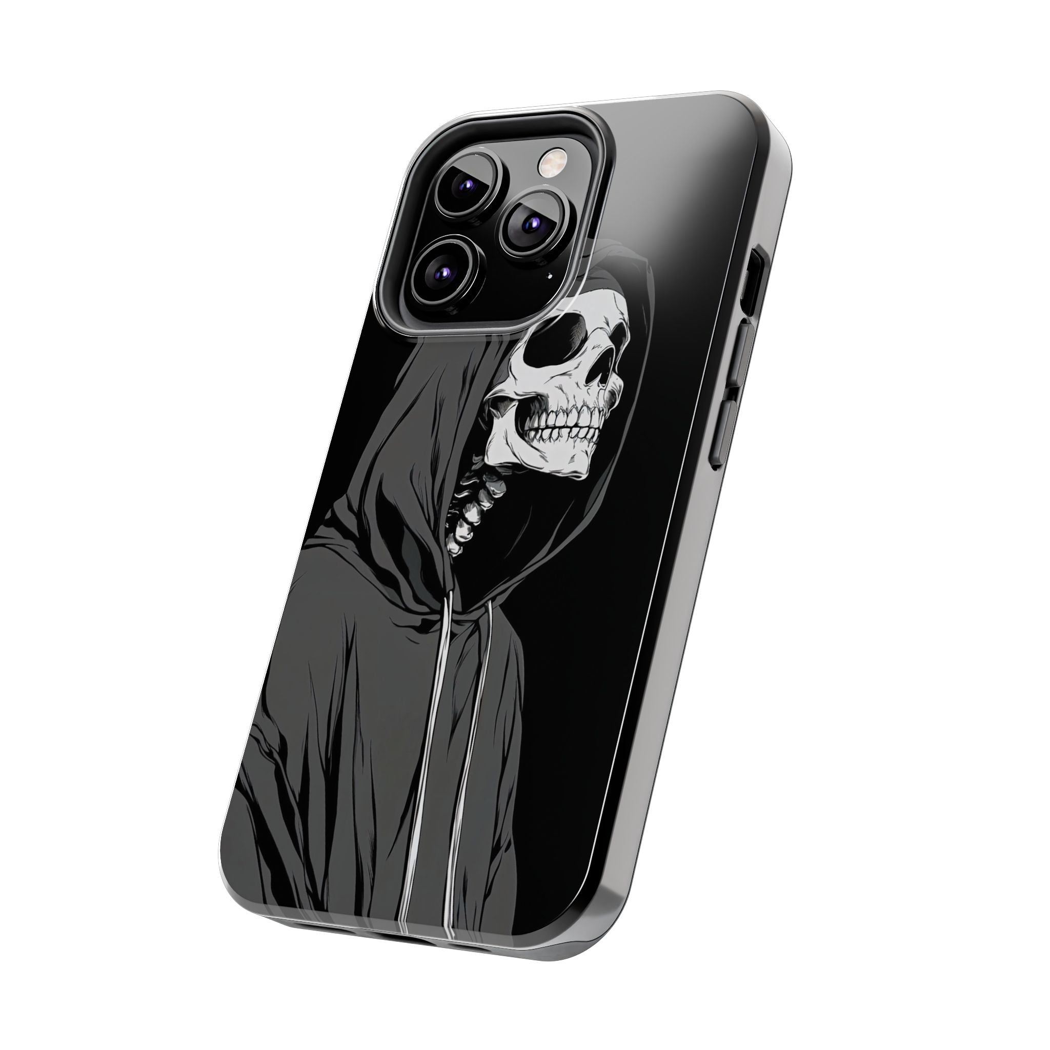 Edgy Skull Phone Cases, Protective Phone Cover, Goth Aesthetic, Halloween Decor, Unique Gift