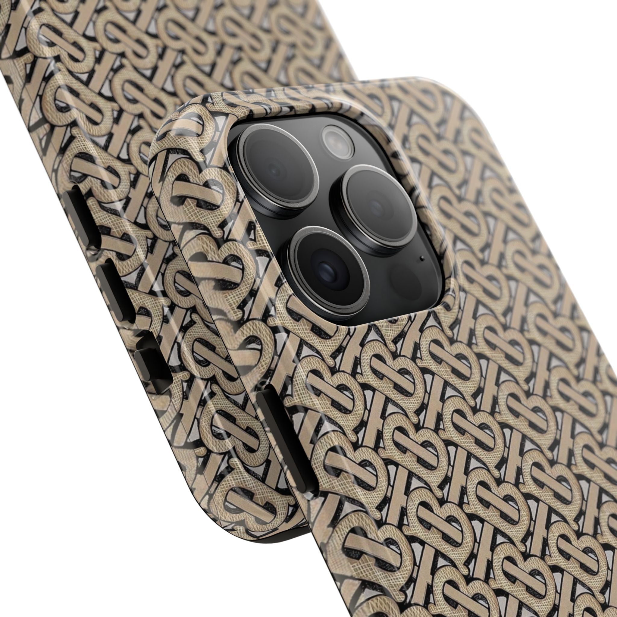 Elegant Interwoven Pattern Tough Phone Cases, Stylish Phone Covers, Durable Cases for Everyday Adventures, Gift for Phone Lovers