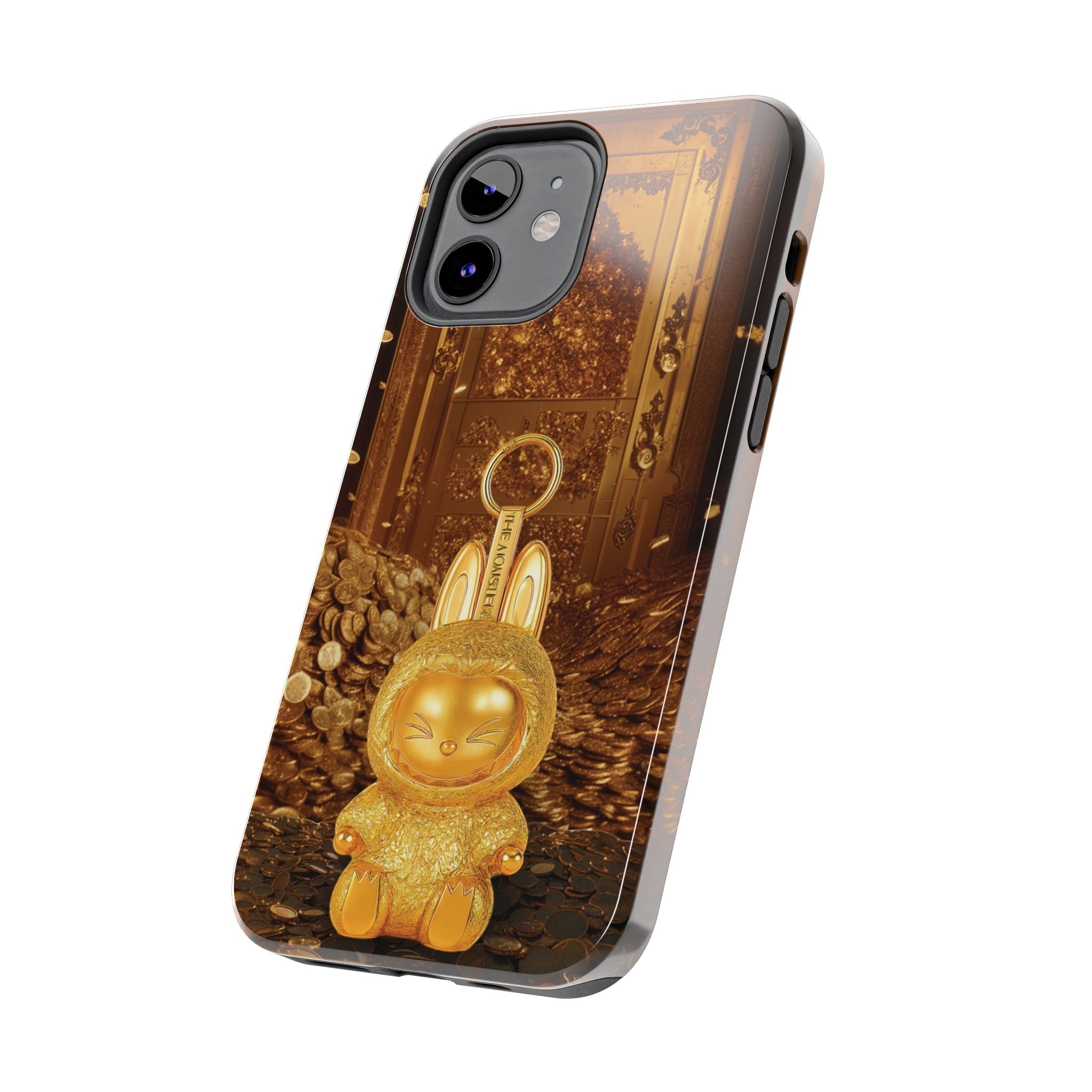 Luxurious Rabbit Phone Case, Golden Bunny Phone Cover, Tough Phone Cases, Cute Rabbit Holder, Unique Gift Idea, Stylish Mobile Protector