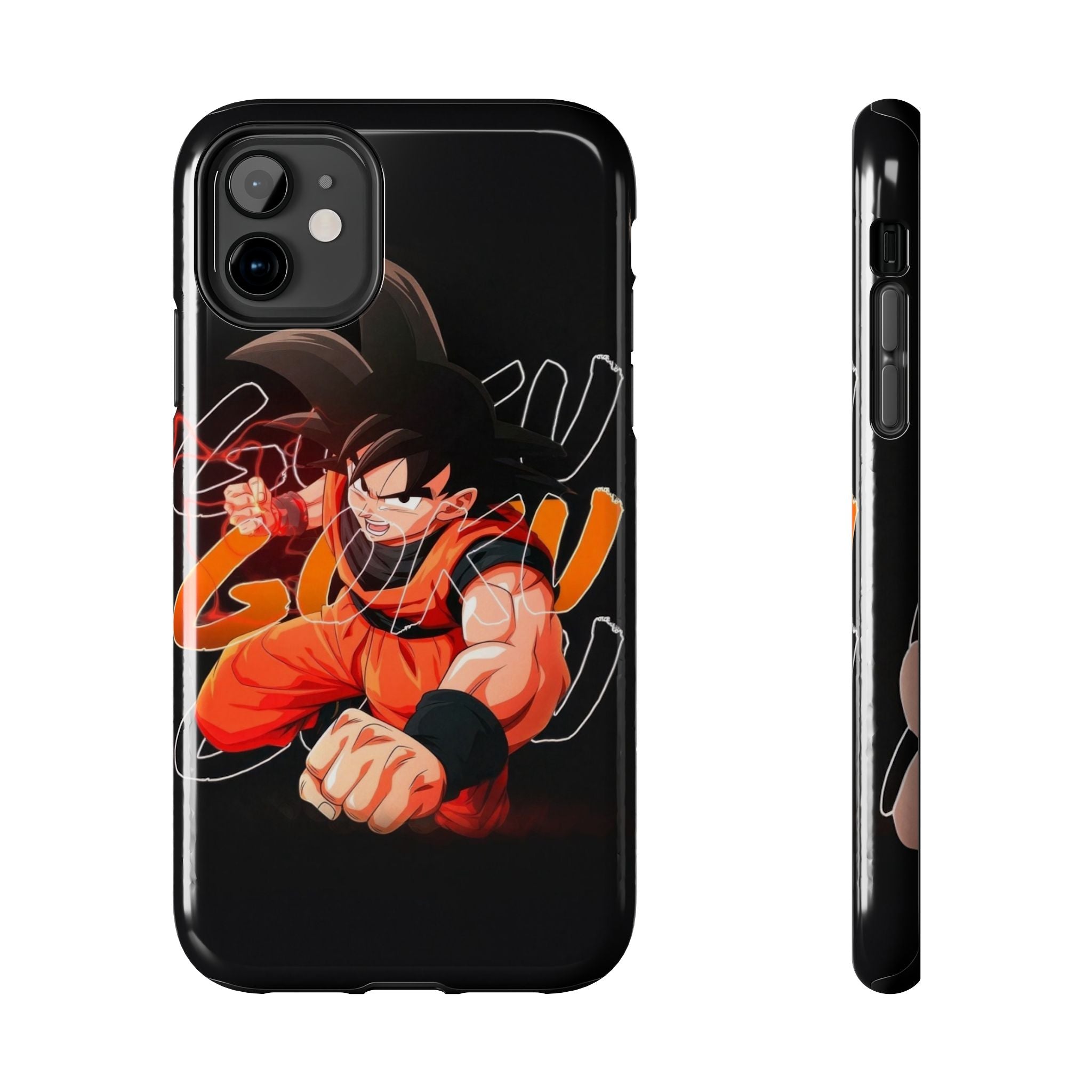 Anime Tough Phone Cases, Goku Strength Case, Durable Phone Cover, Gaming Phone Accessory, Cartoon Phone Case, Gift for Fans
