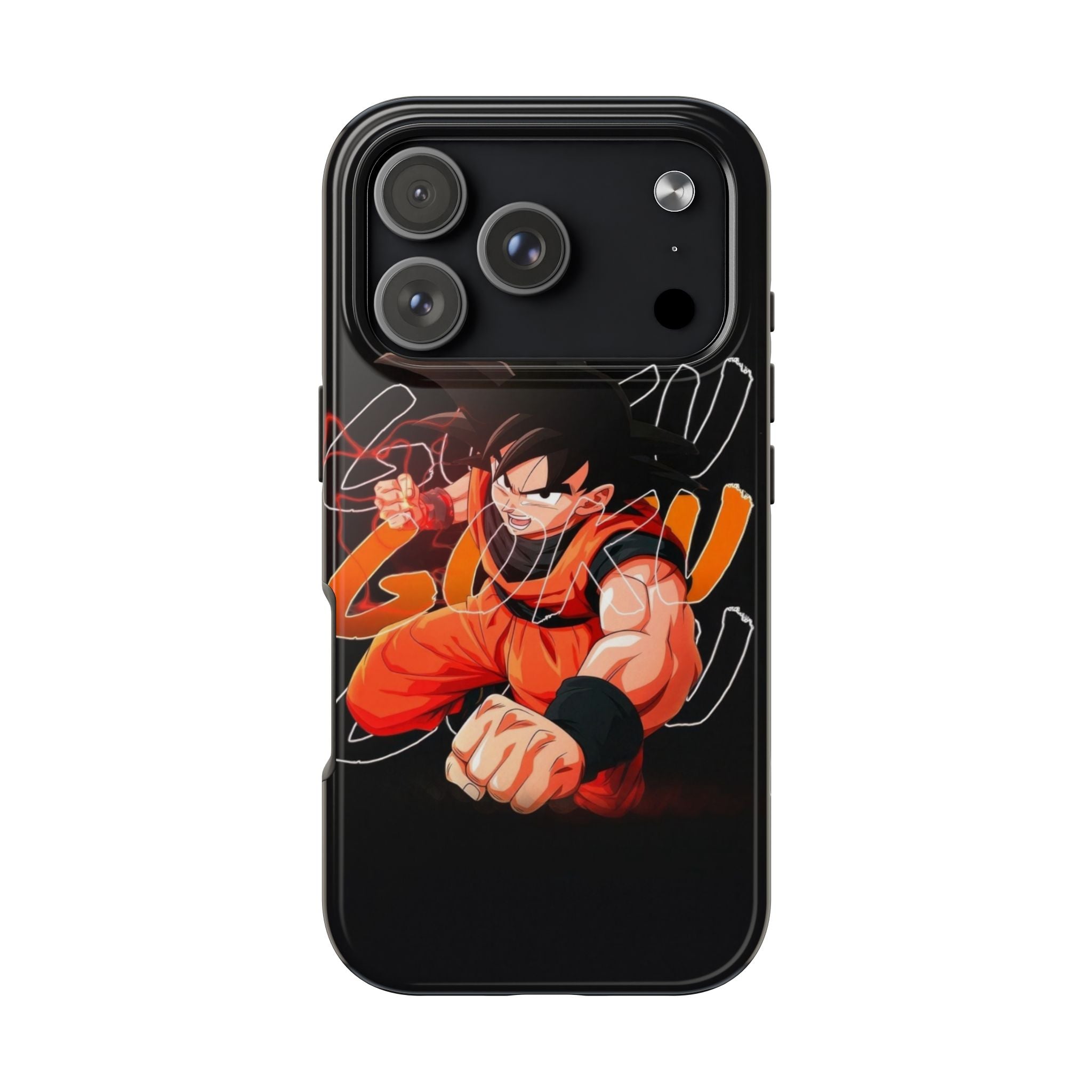 Anime Tough Phone Cases, Goku Strength Case, Durable Phone Cover, Gaming Phone Accessory, Cartoon Phone Case, Gift for Fans