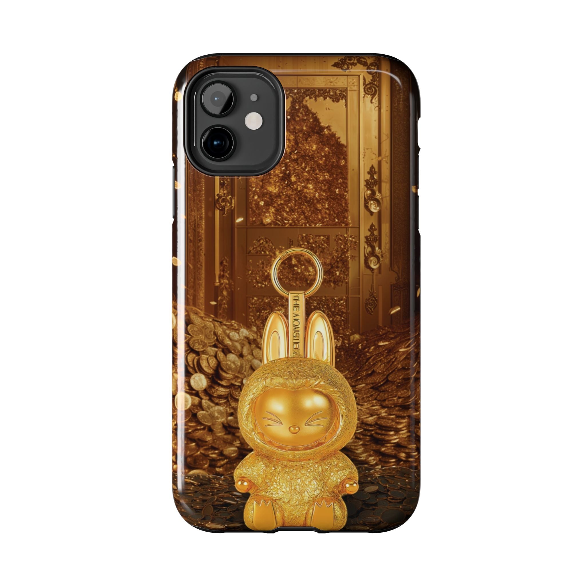 Luxurious Rabbit Phone Case, Golden Bunny Phone Cover, Tough Phone Cases, Cute Rabbit Holder, Unique Gift Idea, Stylish Mobile Protector