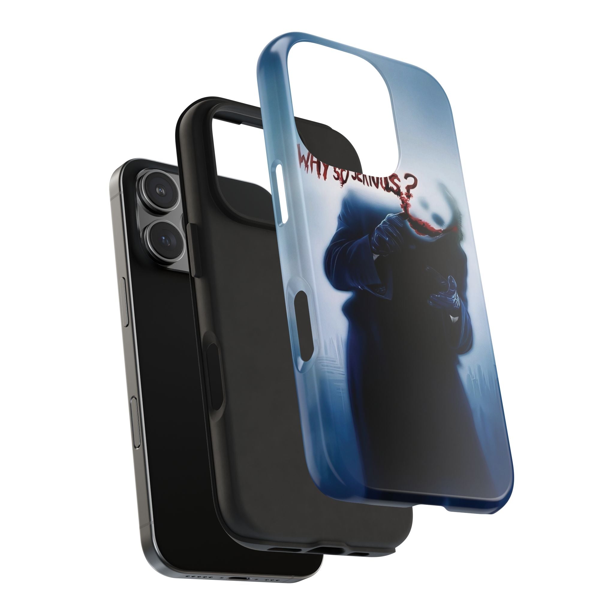Tough Phone Cases, Dark Humor Phone Cover, Joker Inspired Case, Gifts for Movie Fans, Unique Phone Protector, Cool Accessories