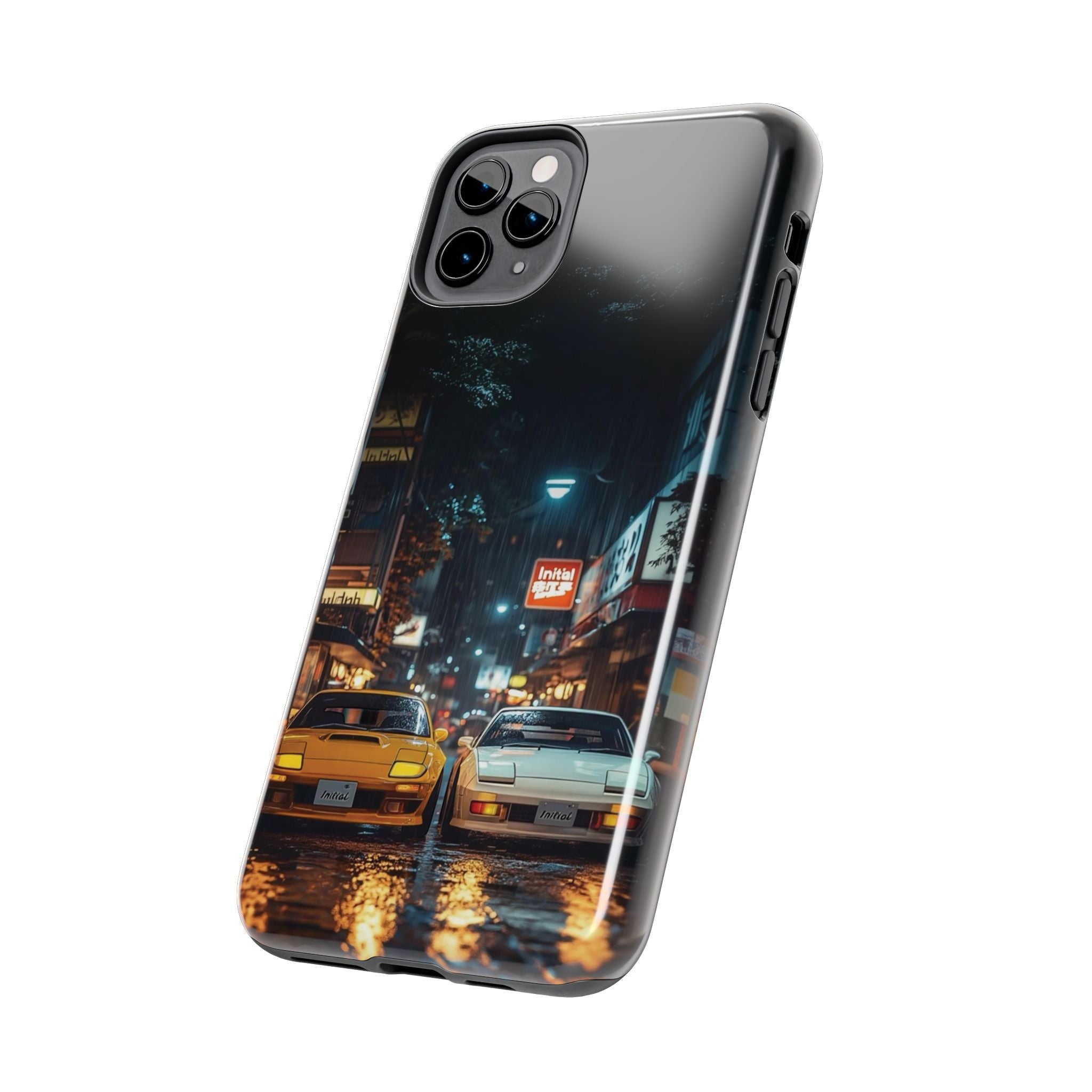 Night Cityscape Phone Cases, Urban Aesthetic Case, Tough Protection Case, Perfect Gift for Car Lovers, Ideal for Birthdays, Holidays