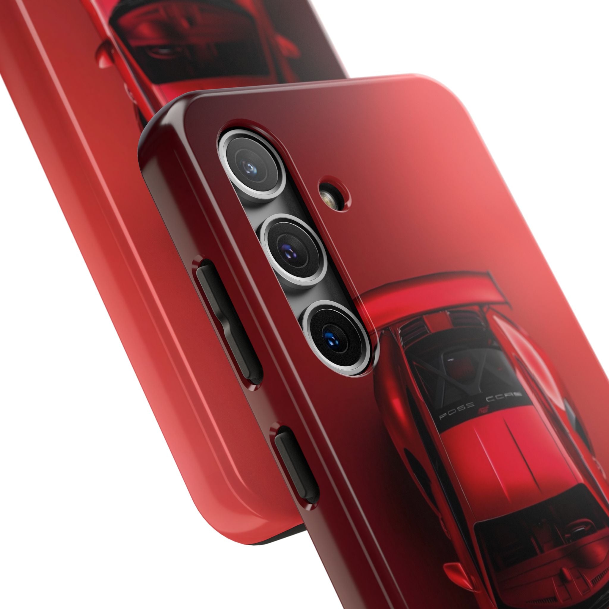 Sleek Sports Car Phone Cases for Automotive Enthusiasts, Durable Phone Covers, Car Lover Gifts, Stylish Tech Accessories, Red Racing Design
